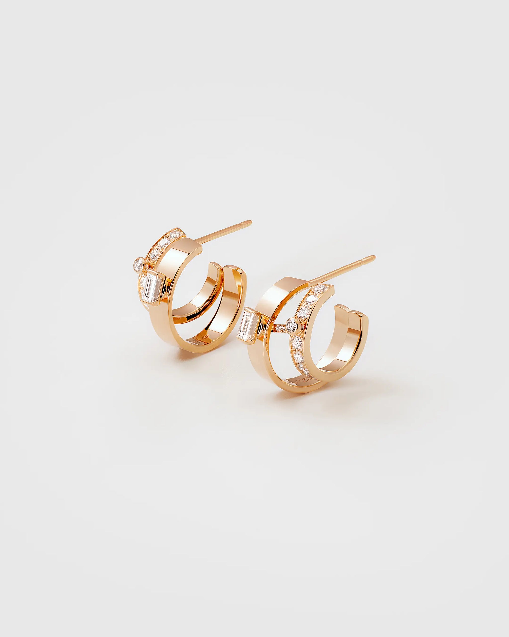 Dinner Date Mood Hoops in Rose Gold - 1 - Nouvel Heritage