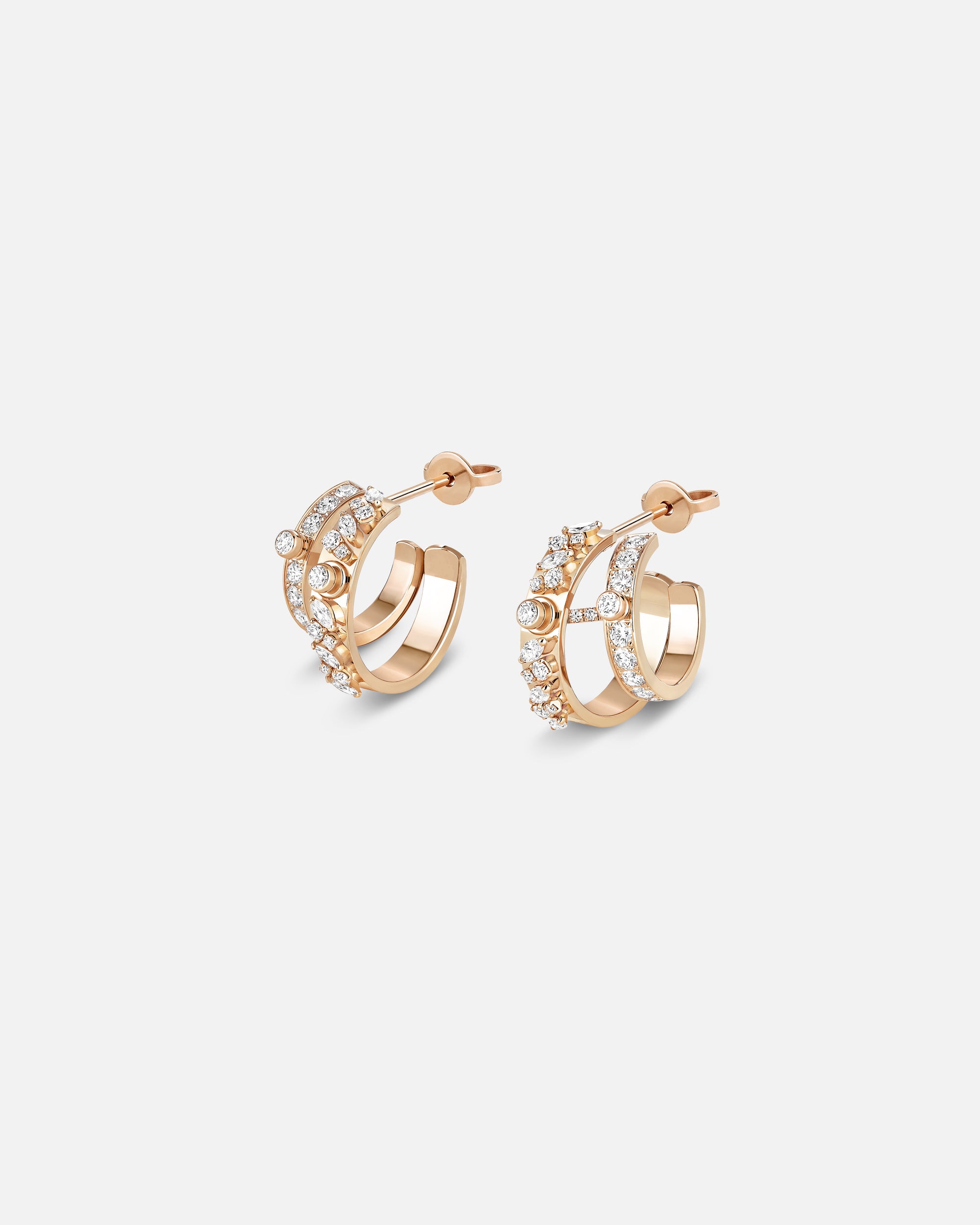 Under The Stars Mood Hoops in Rose Gold