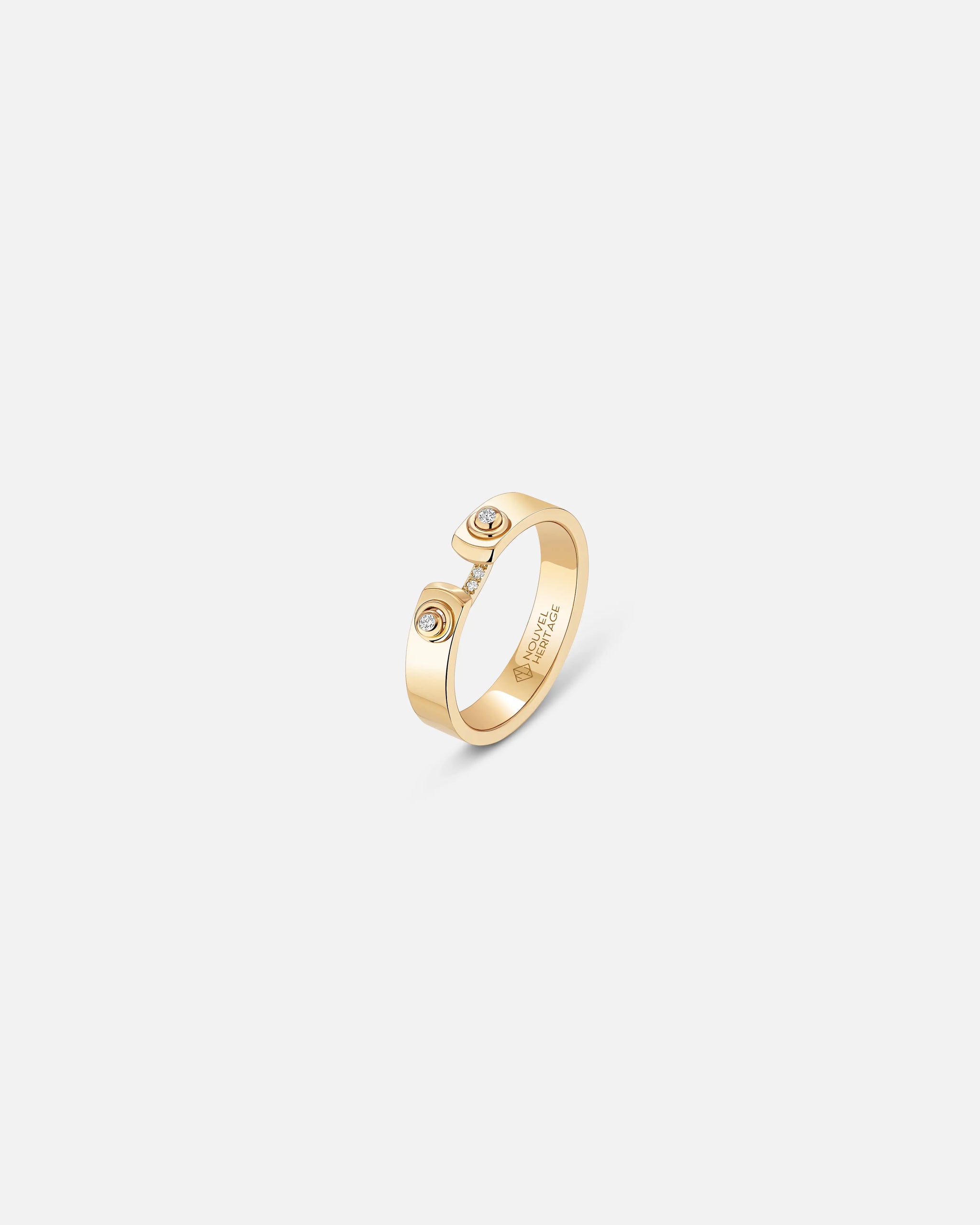 Business Meeting Mood Ring in Yellow Gold - 1 - Nouvel Heritage