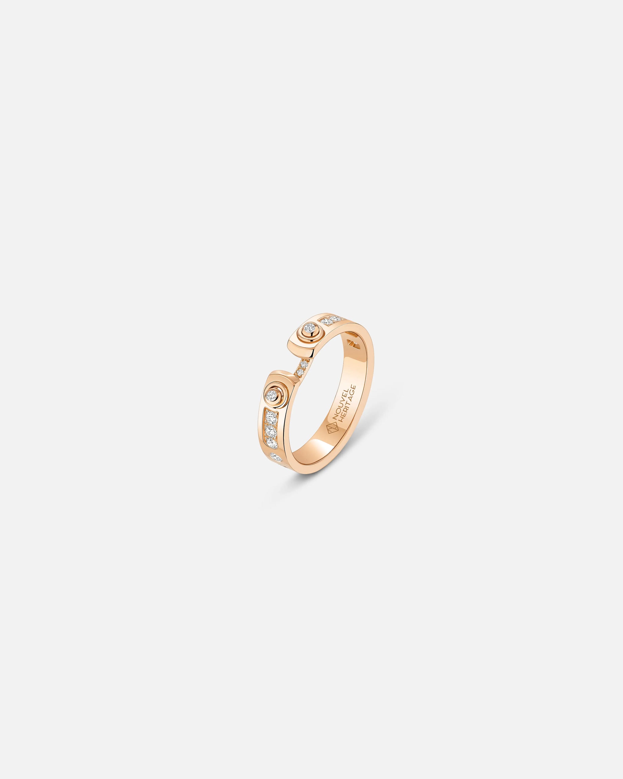 Tuxedo Mood Ring in Rose Gold - 1 - Nouvel Heritage