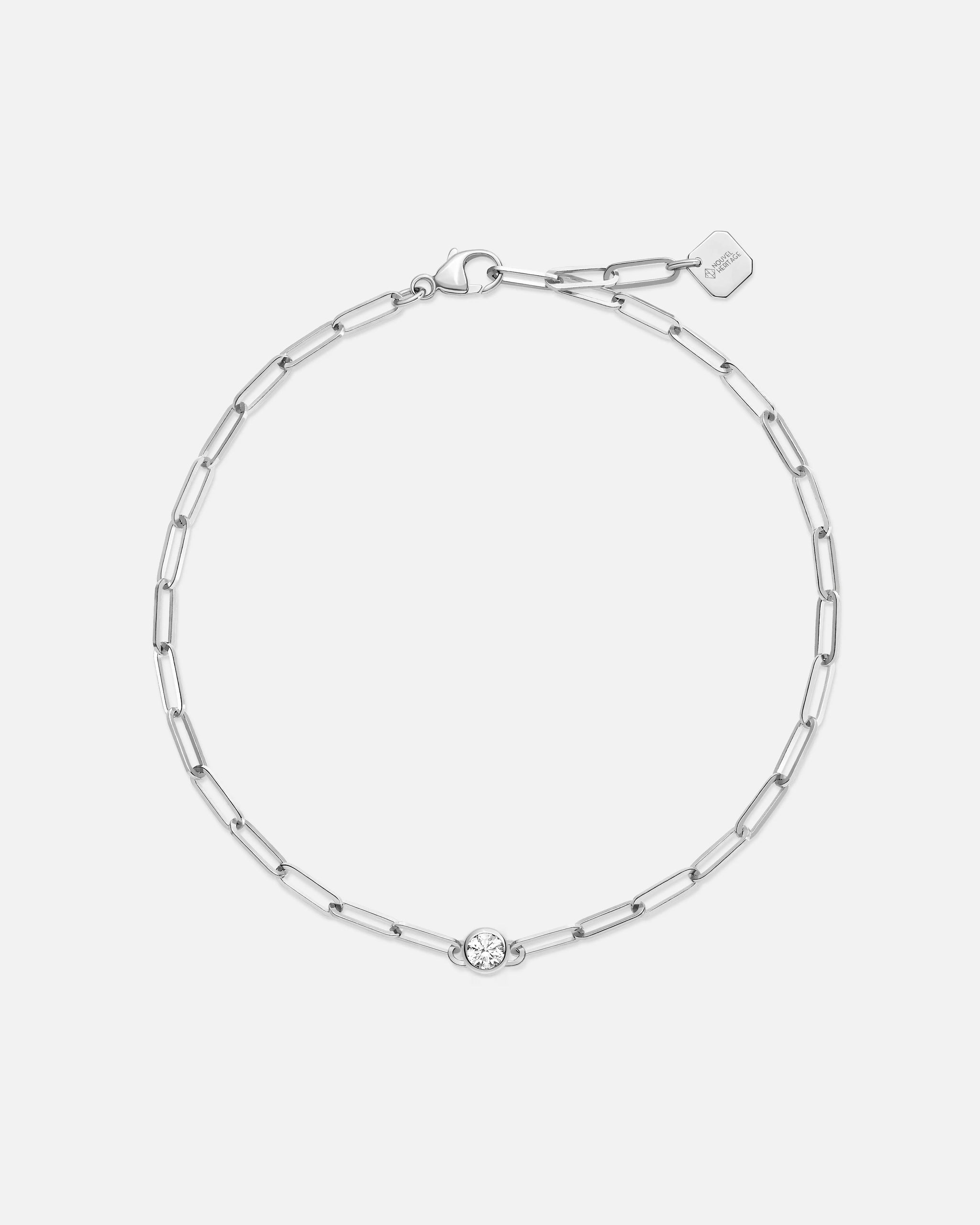 Round Classics Bracelet in White Gold - 1 - Nouvel Heritage
