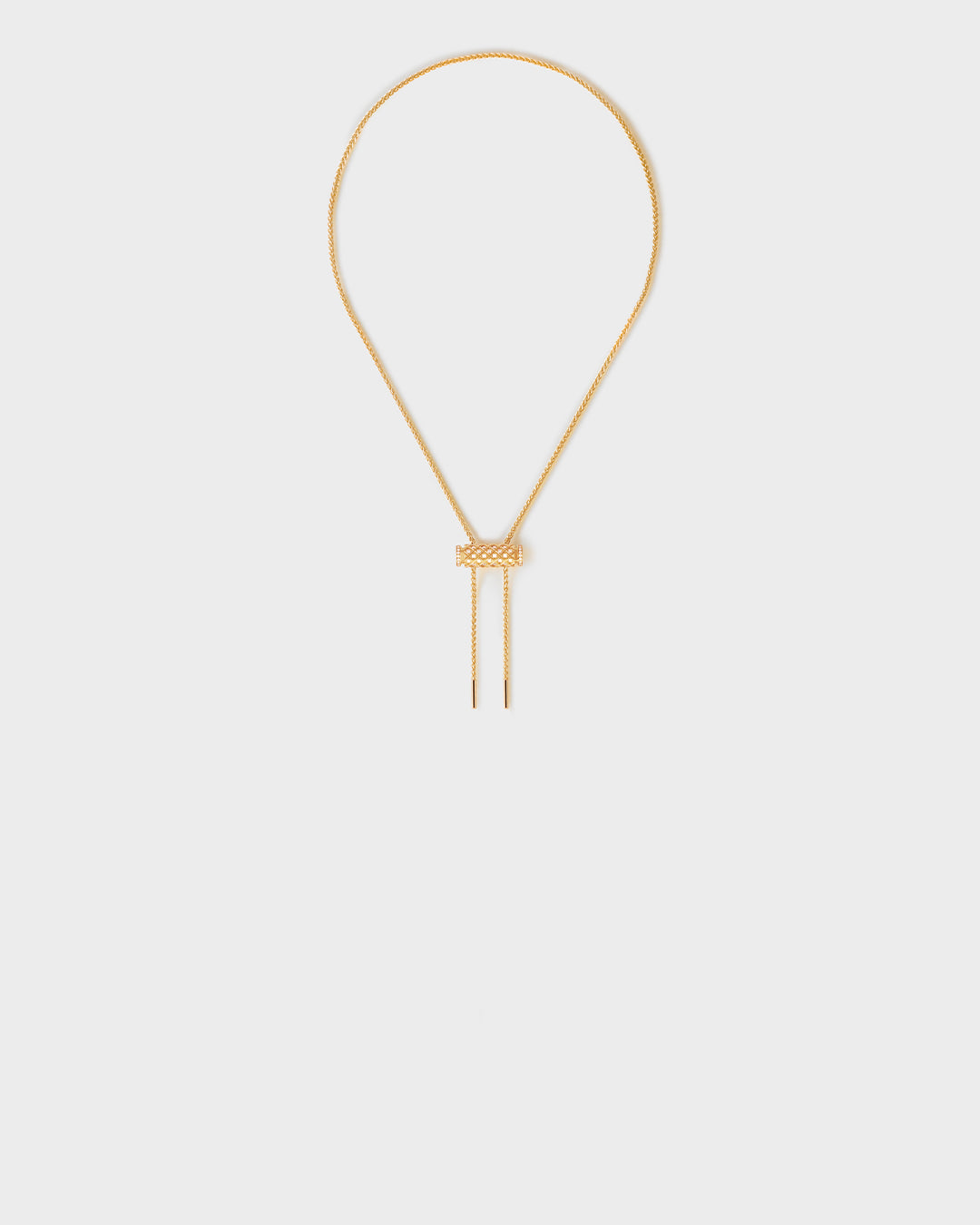 Diamond Latch Pendant on MM Chain in Yellow Gold