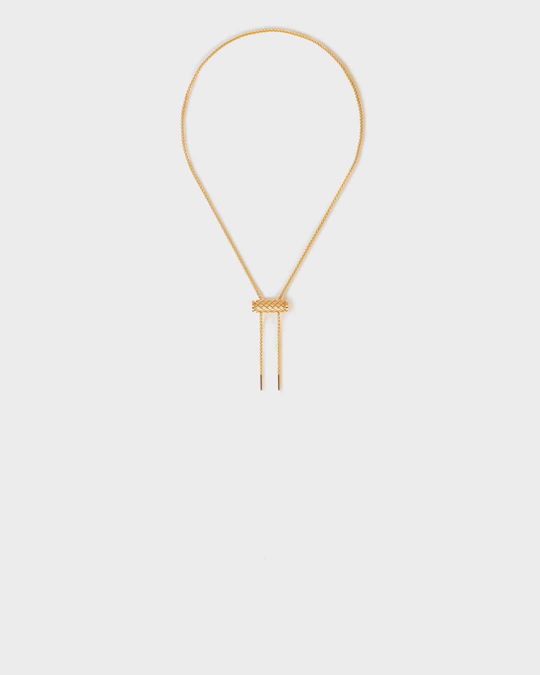 Gold Latch Pendant on MM Chain in Yellow Gold