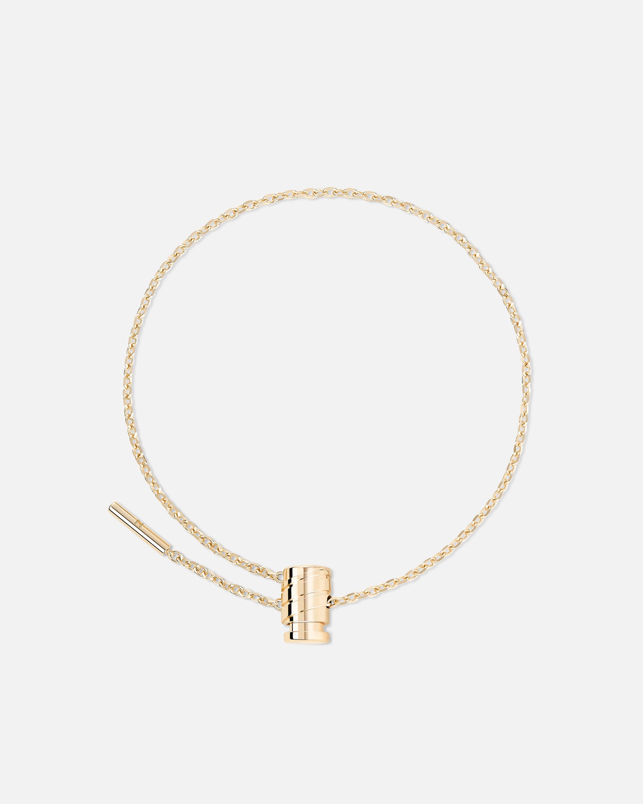 Gold Mini Latch Bracelet in Yellow Gold - 1 - Nouvel Heritage