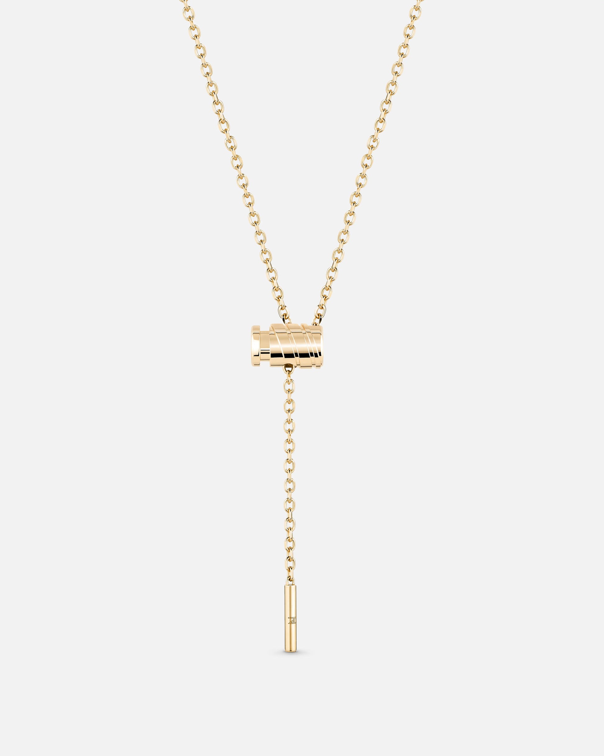 Gold Mini Latch Pendant in Yellow Gold