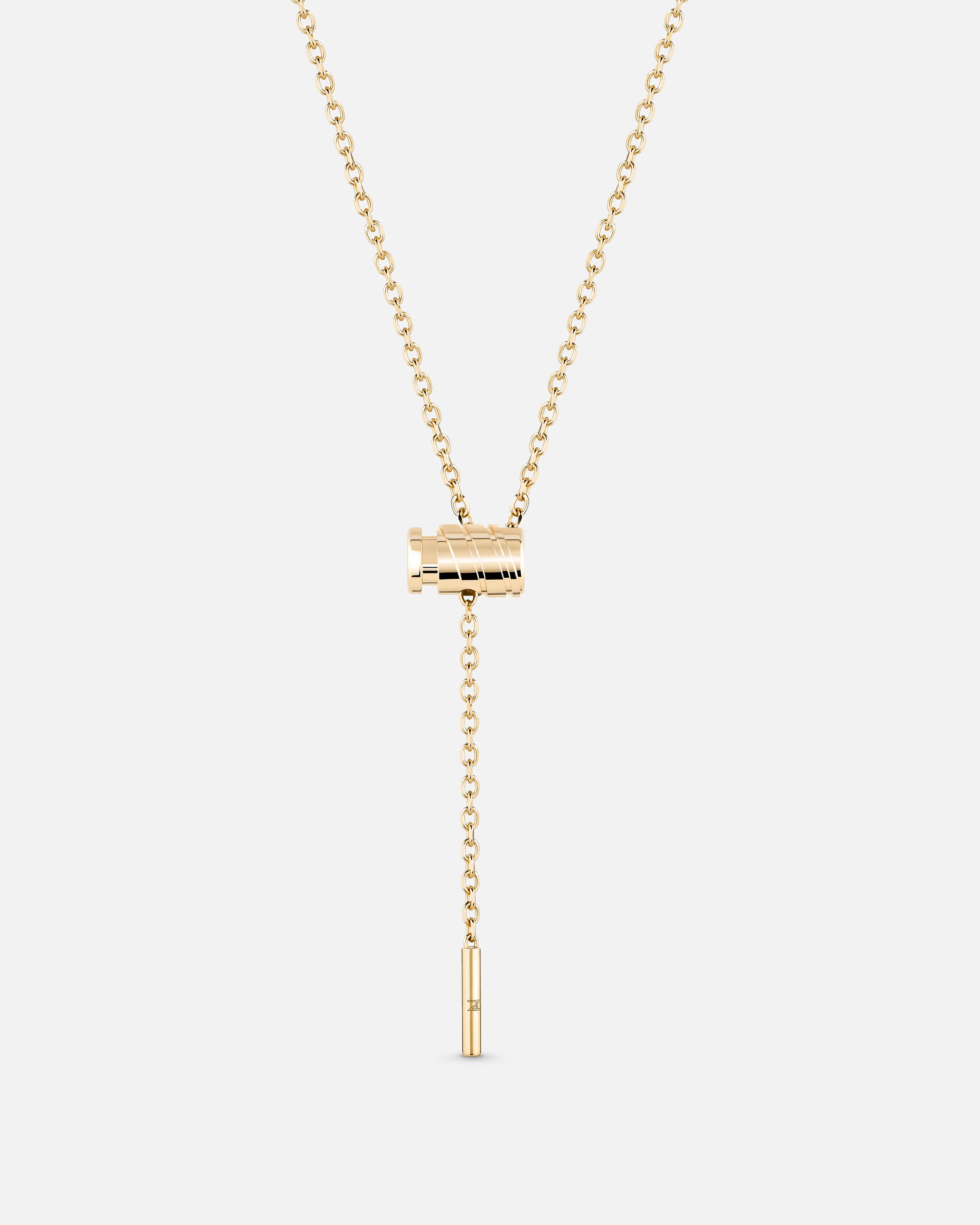 Gold Mini Latch Pendant in Yellow Gold