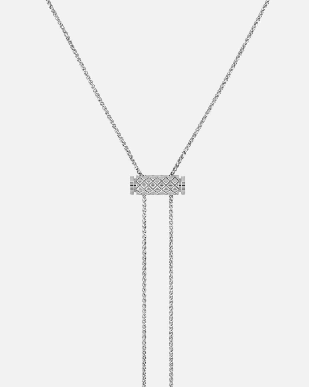 Sautoir Latch en Or Blanc