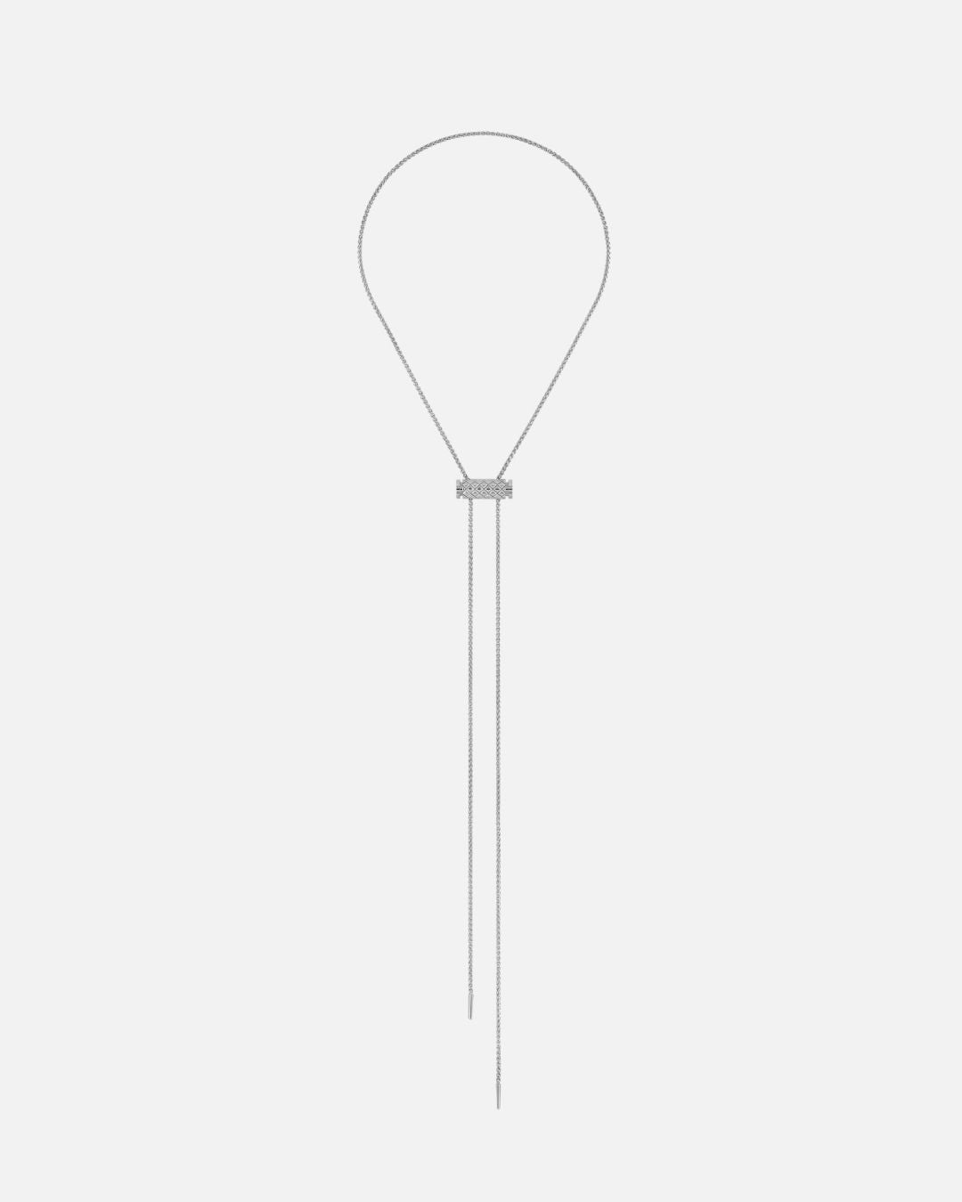 Sautoir Latch en Or Blanc