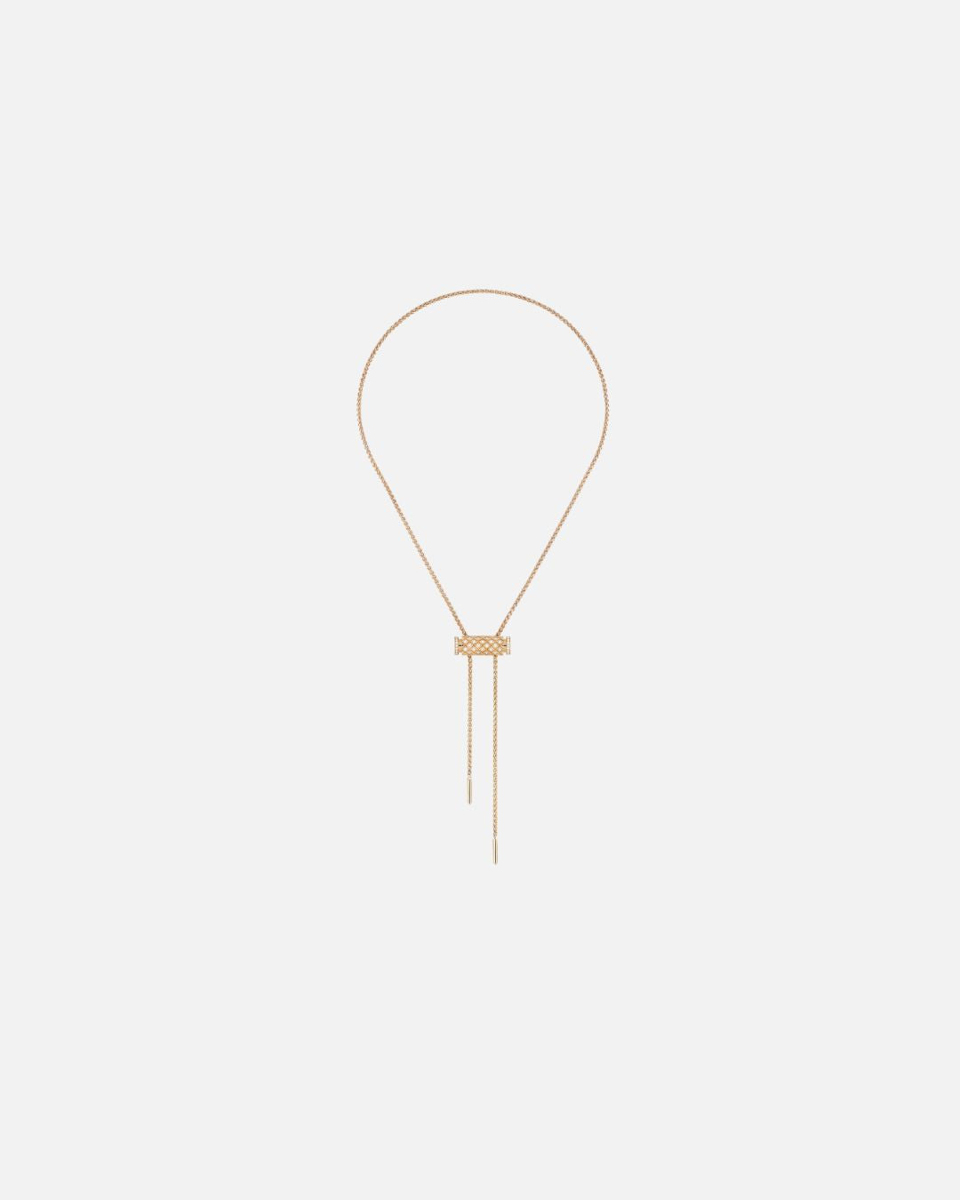 Pendentif Latch Pavé en Or Rose