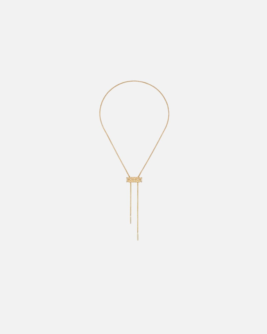 Pendentif Latch Semi-Pavé en Or Jaune