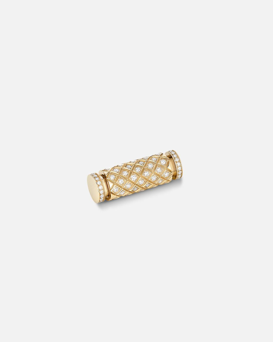 Diamond Latch Pendant in Yellow Gold