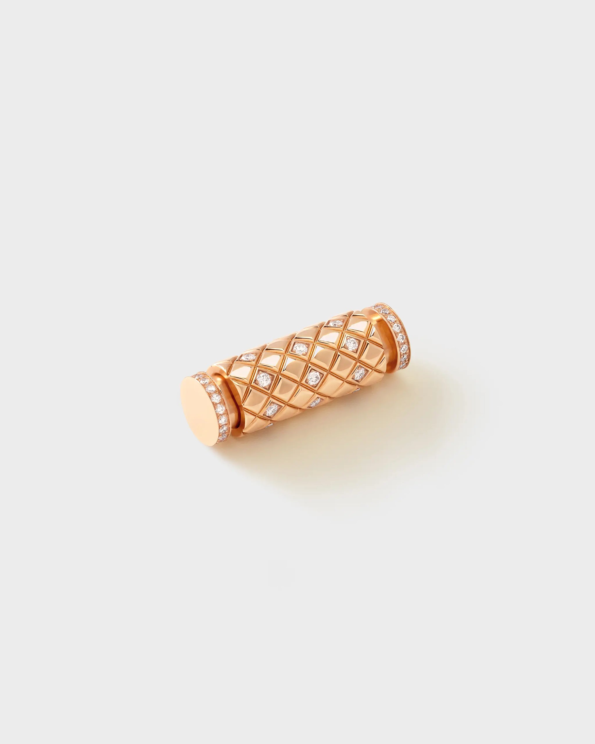 Semi-Paved Latch Pendant in Rose Gold - 1 - Nouvel Heritage