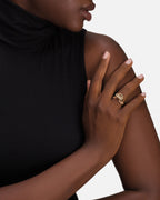 Gold Latch Ring in Yellow Gold