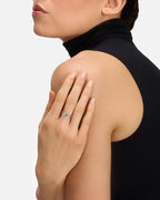 Paris From The Sky Mood Ring in White Gold