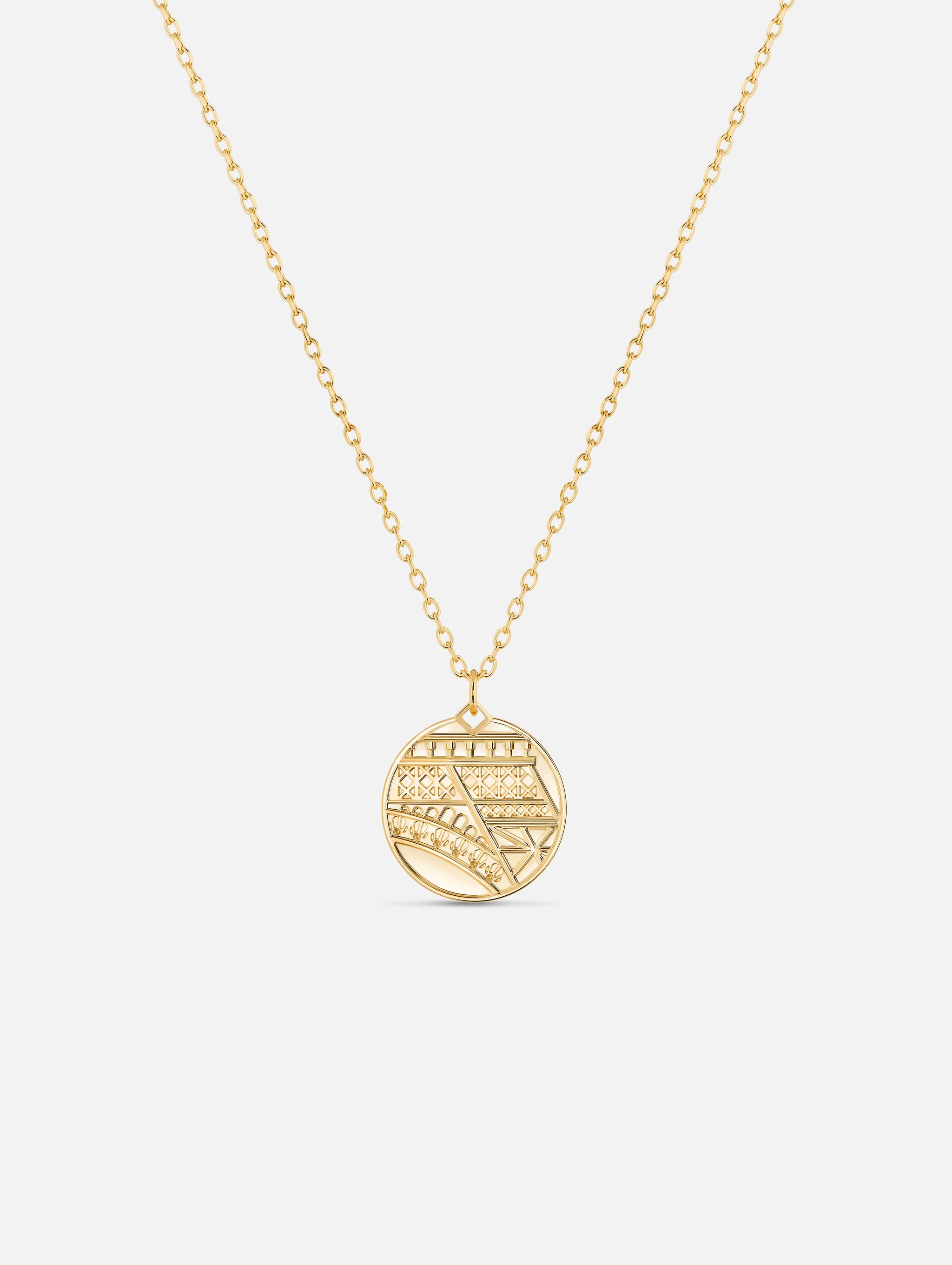 Paris PM Medallion in Yellow Gold - 1 - Nouvel Heritage