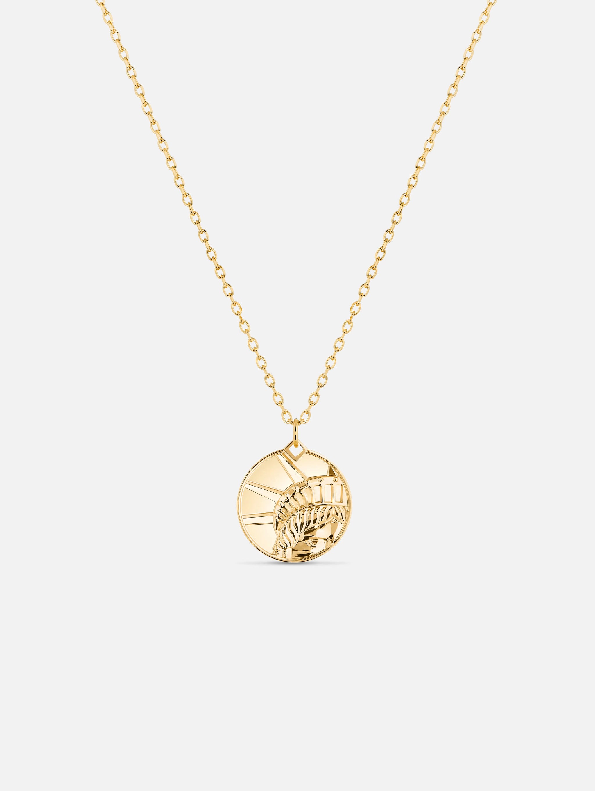 Statue of Liberty PM Medallion in Yellow Gold - 1 - Nouvel Heritage