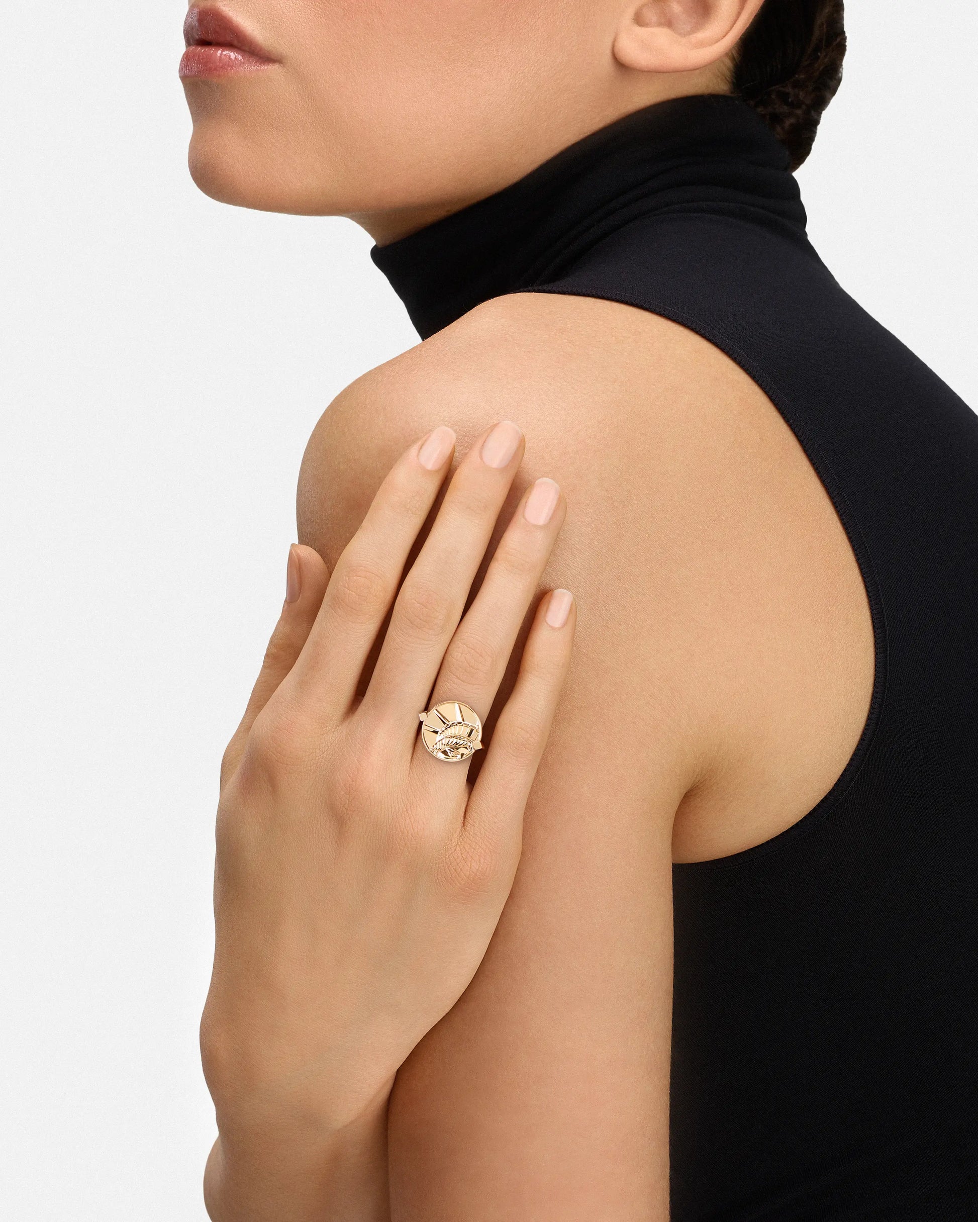 Statue of Liberty PM Ring in Yellow Gold