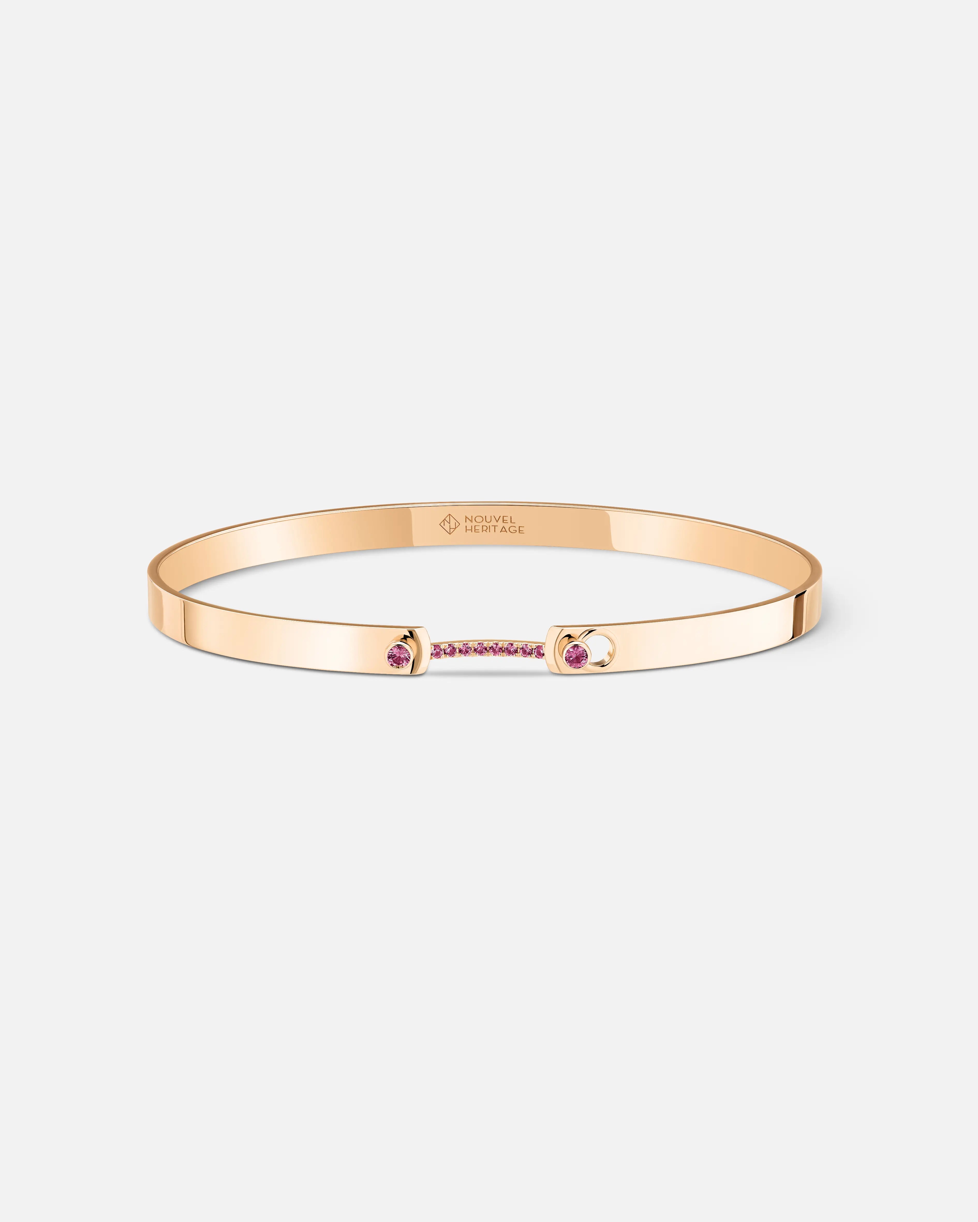 Baby Pink Mood Bangle in Rose Gold