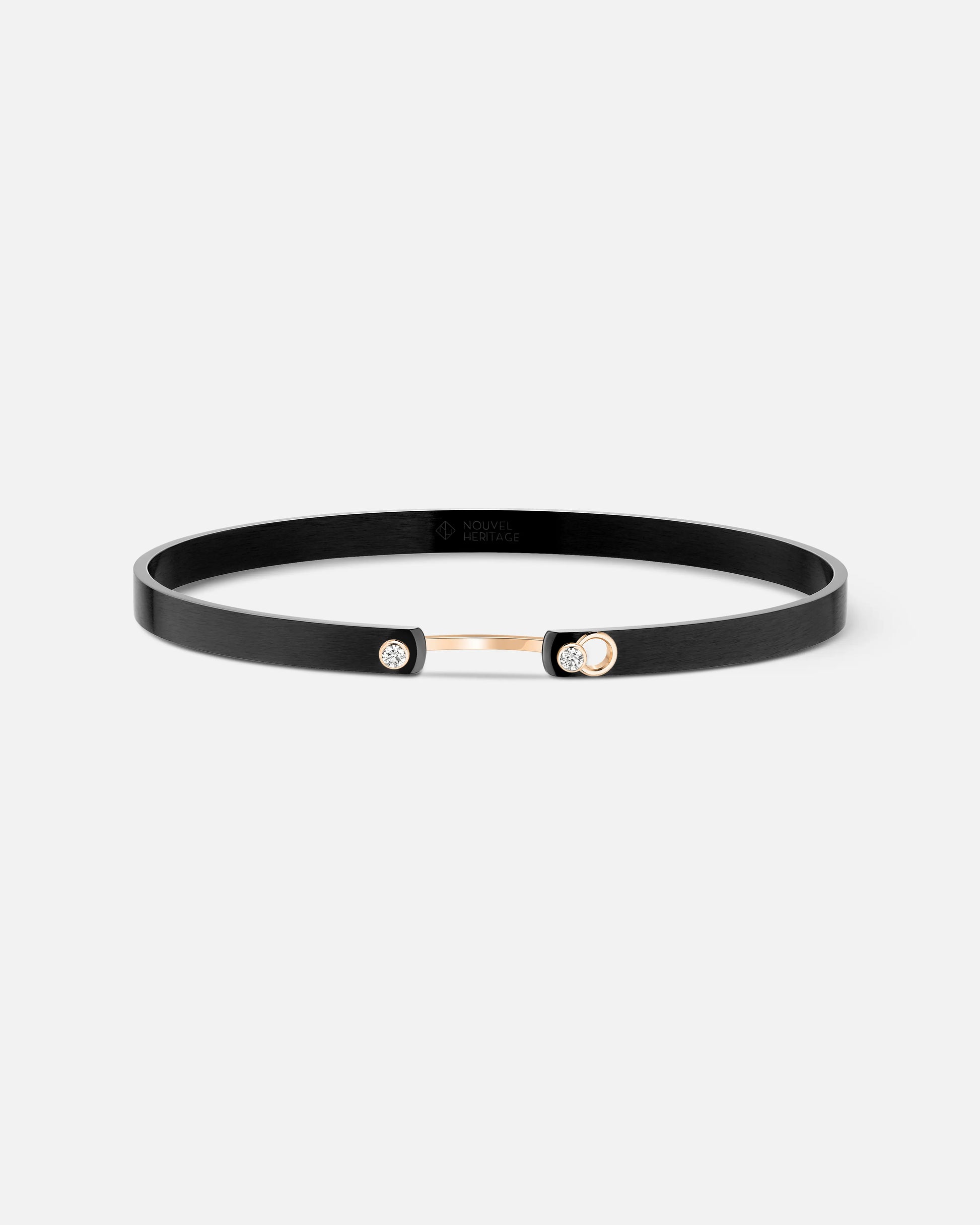 Midnight In Manhattan Mood Bangle in Rose Gold