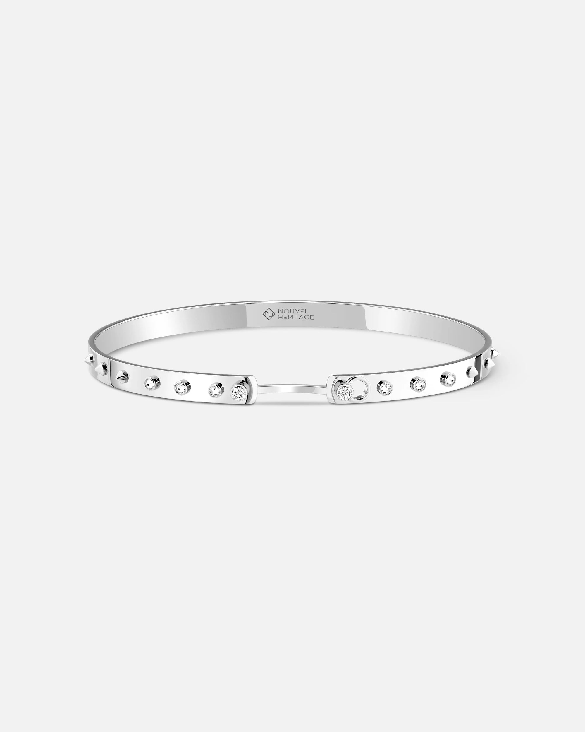 Brunch in NY Mood Bangle in White Gold