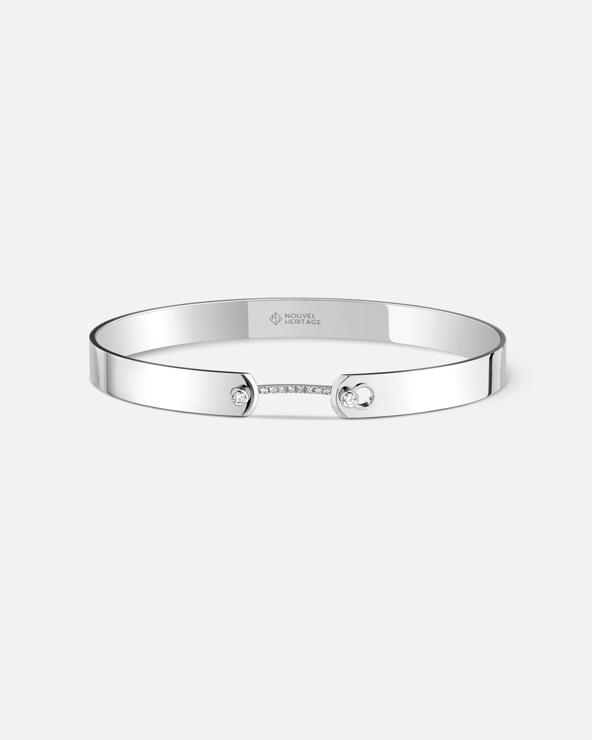 Business Meeting GM Mood Bangle in White Gold