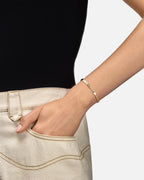 Business Meeting Mood Bangle in Yellow Gold