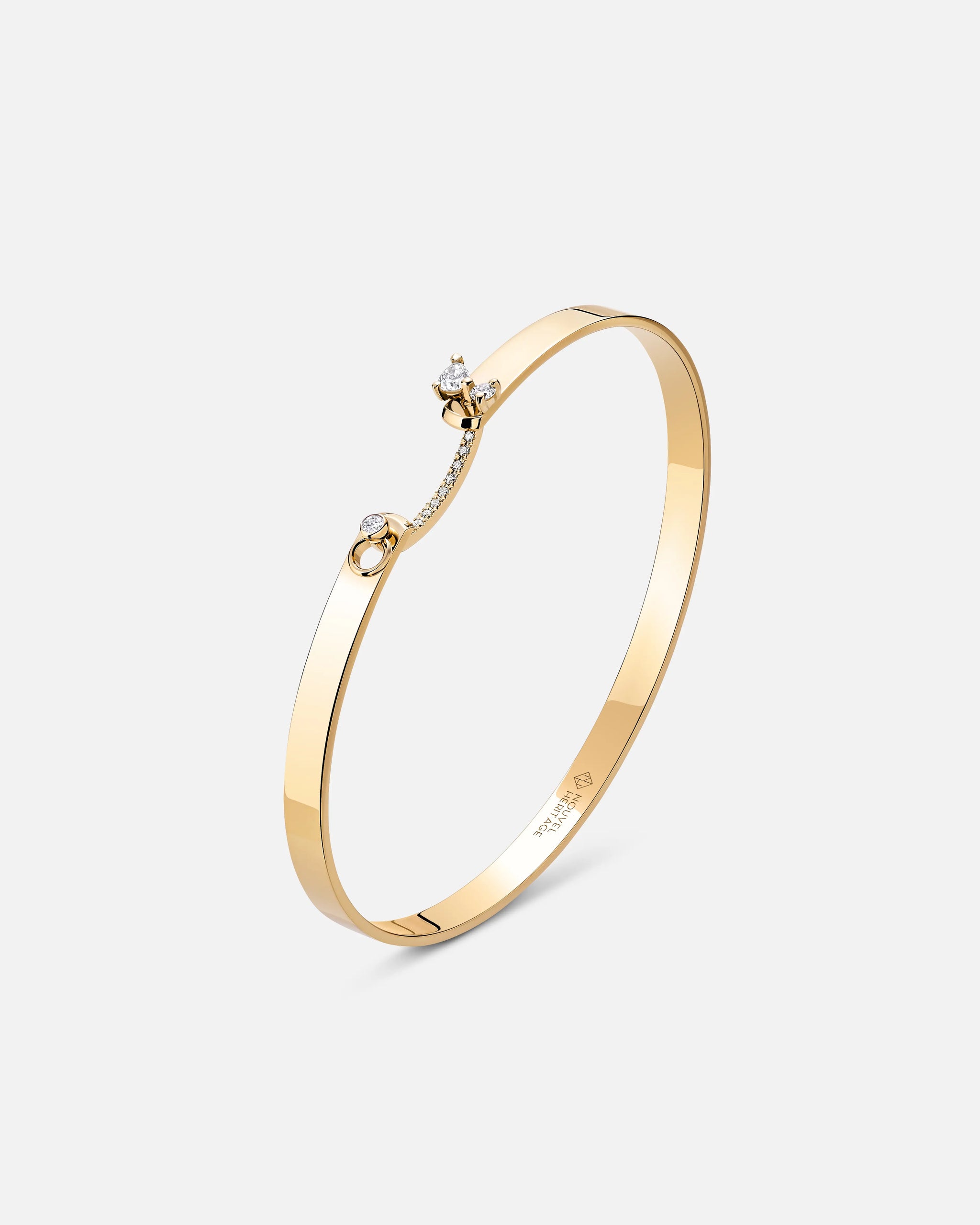 Cocktail Time Mood Bangle in Yellow Gold - 1 - Nouvel Heritage