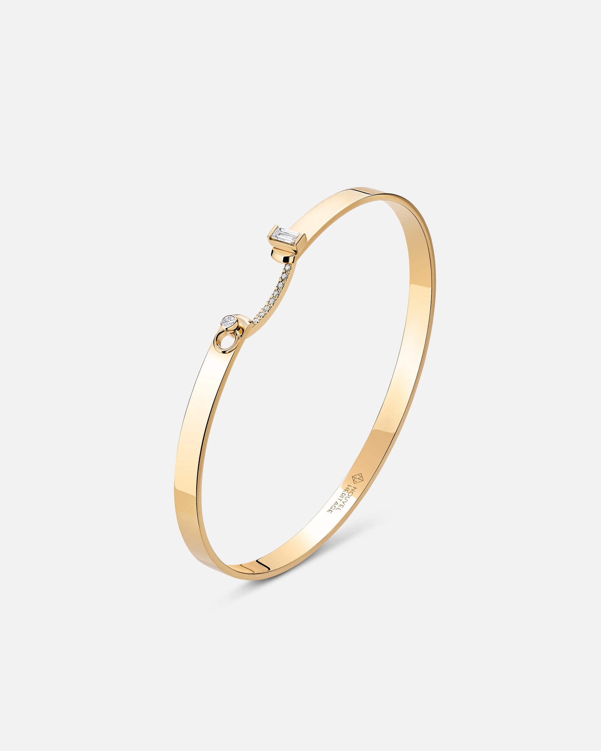 Dinner Date Mood Bangle in Yellow Gold - 1 - Nouvel Heritage