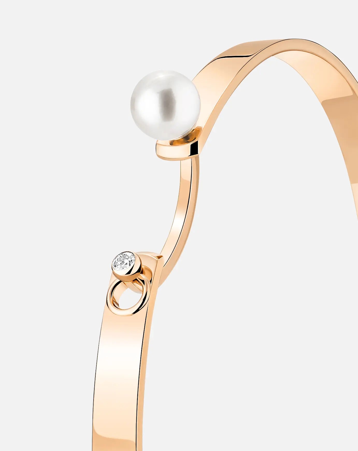 Lunch With Mom Mood Bangle in Rose Gold