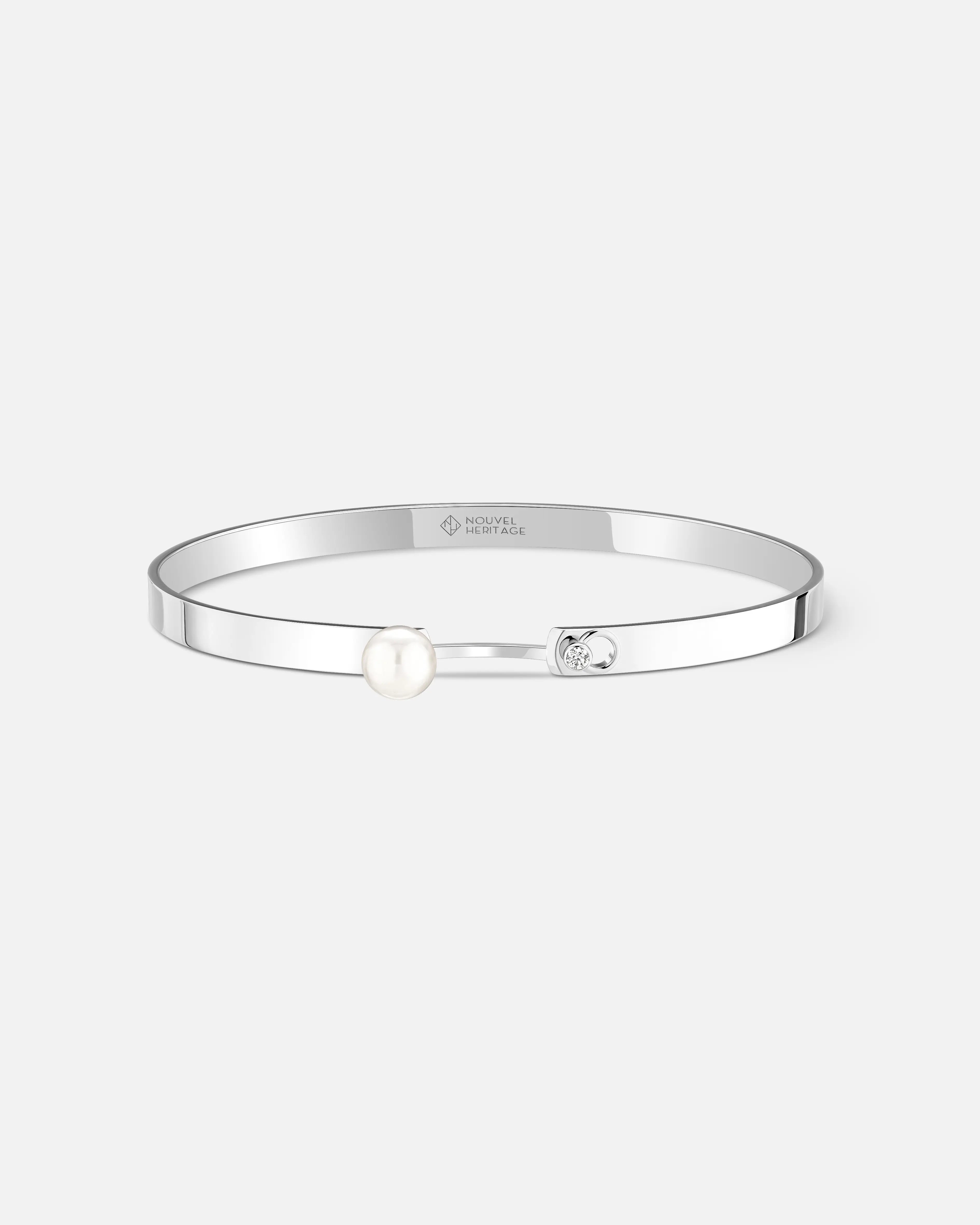 Bracelet Mood Lunch With Mom en Or Blanc