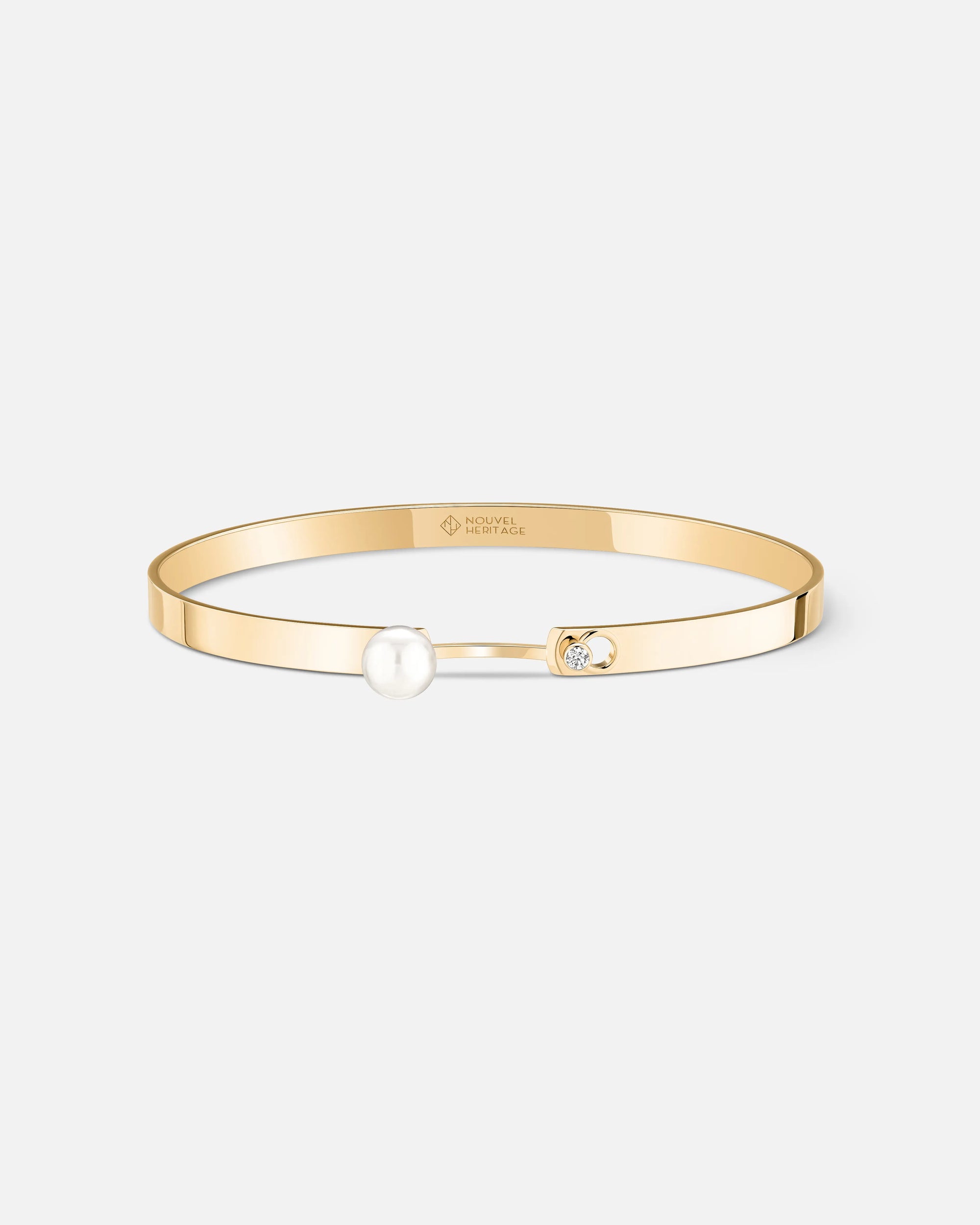 Lunch With Mom Mood Bangle in Yellow Gold