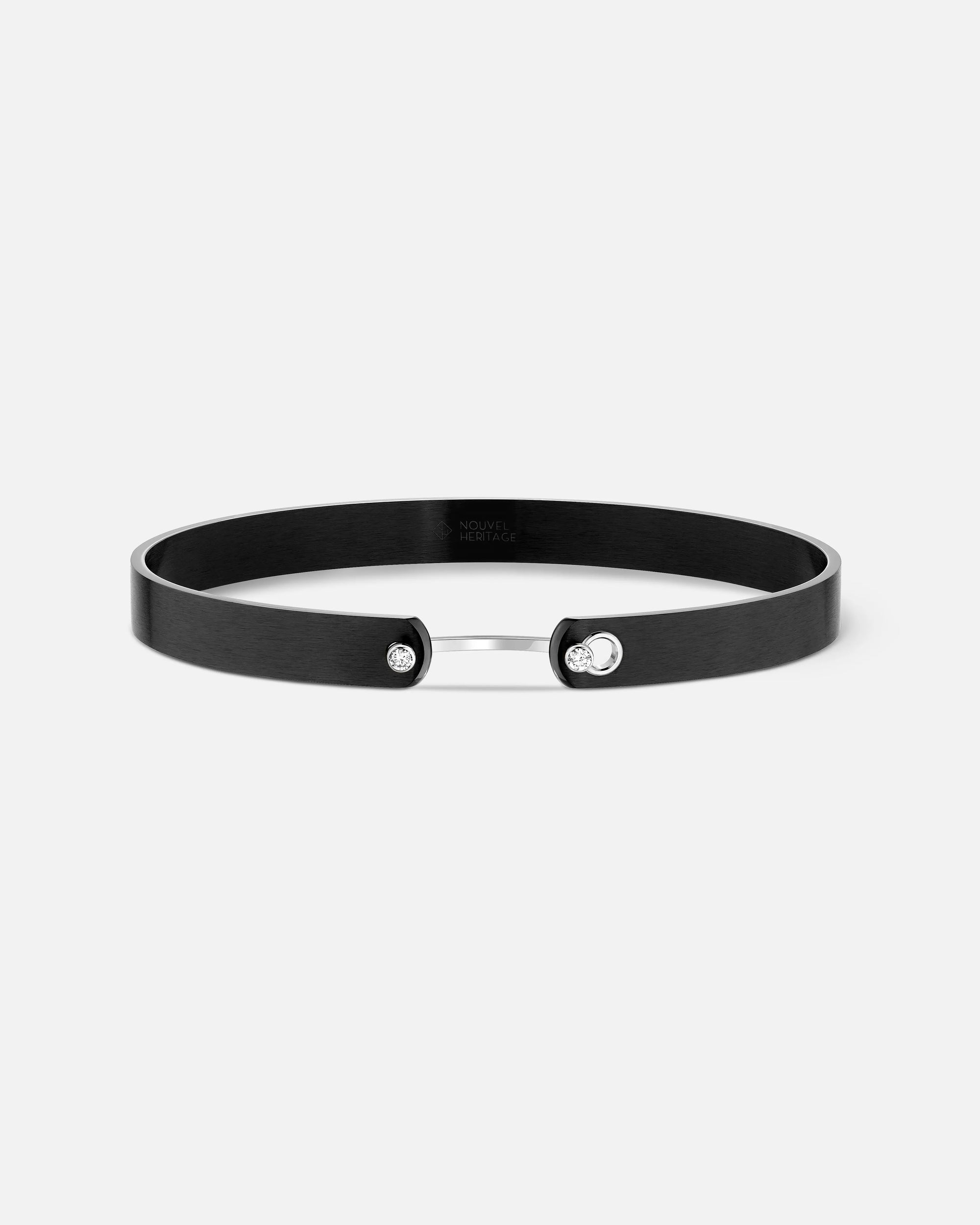 Midnight In Manhattan GM Mood Bangle in White Gold