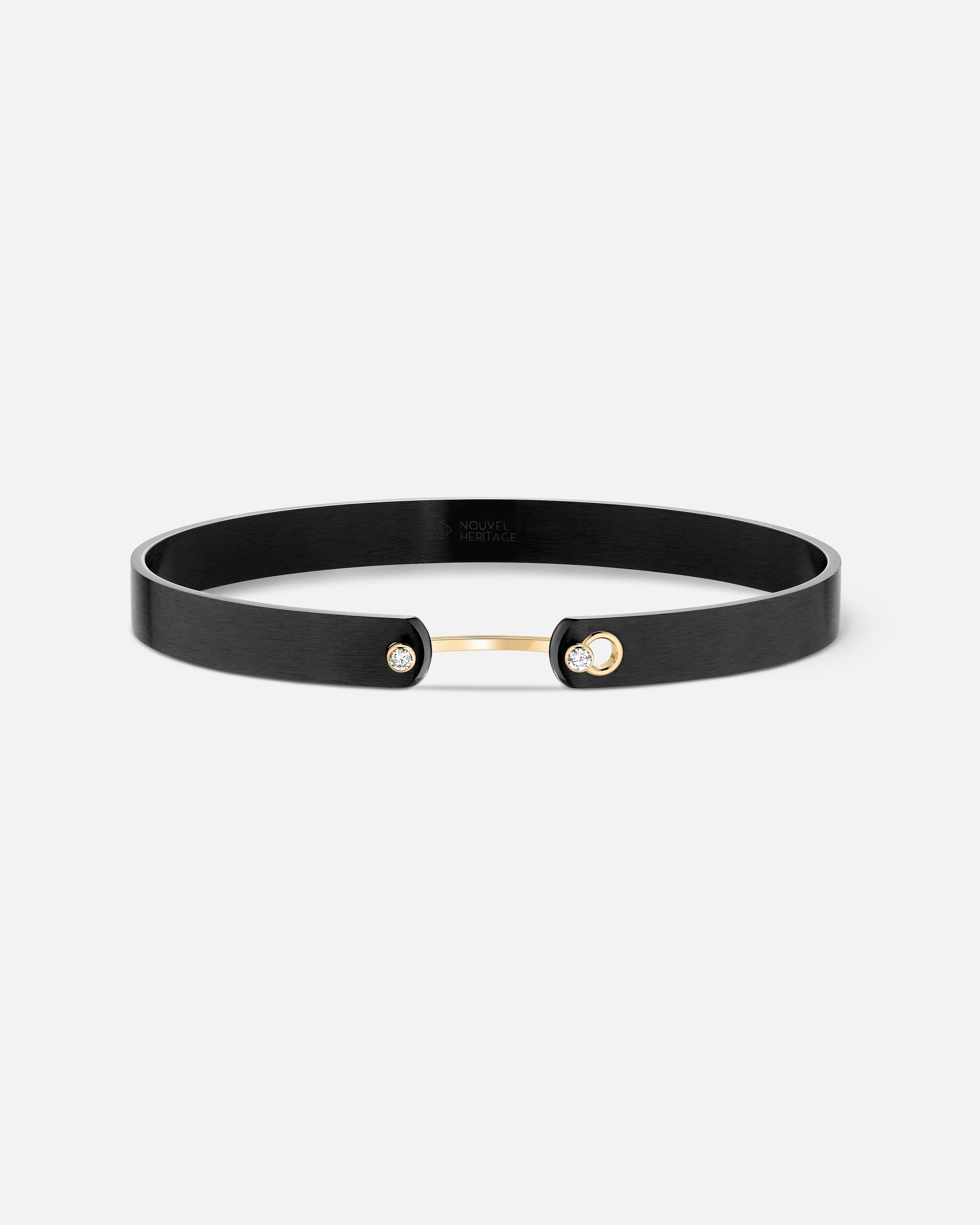 Midnight In Manhattan GM Mood Bangle in Yellow Gold