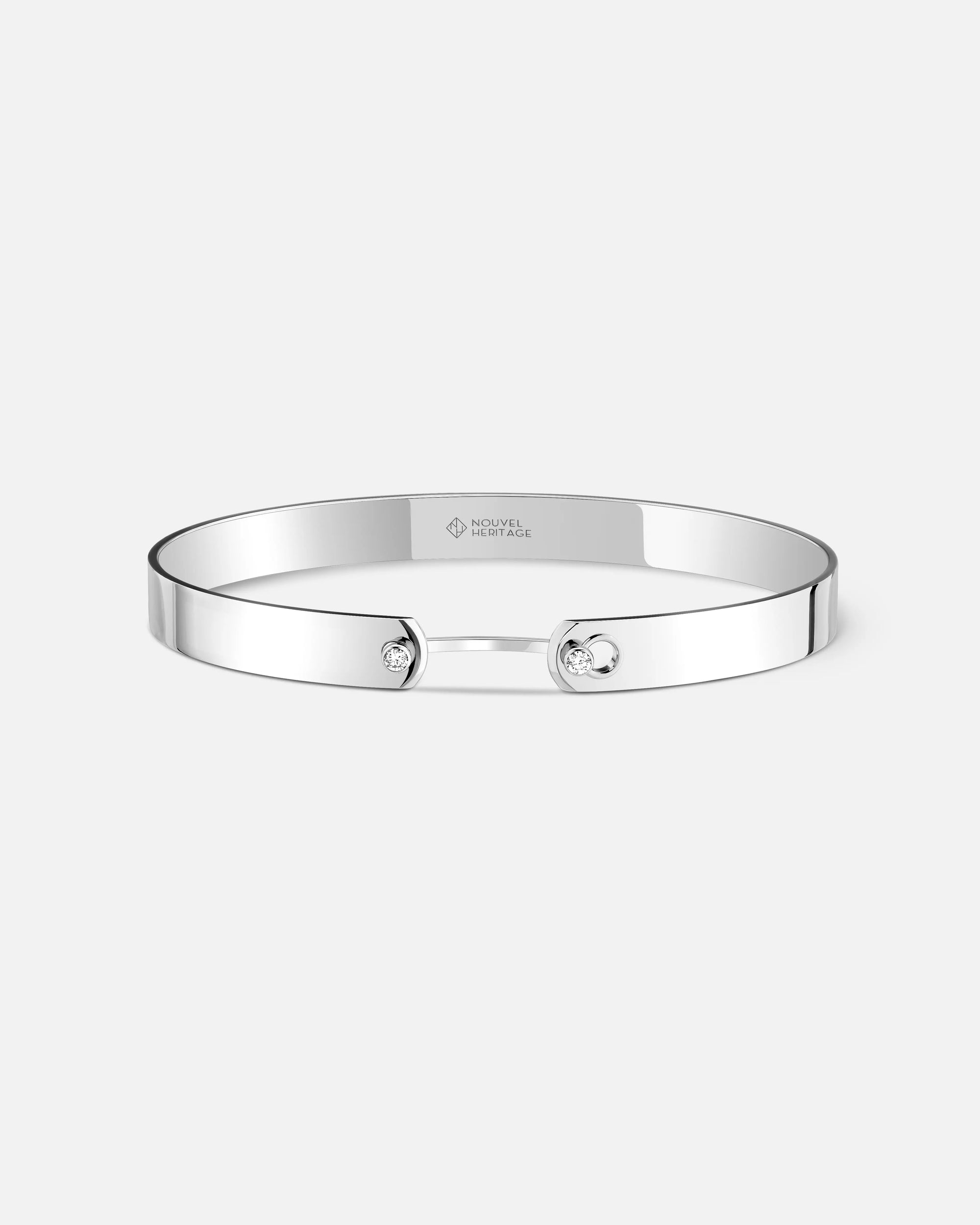 Monday Morning GM Mood Bangle in White Gold