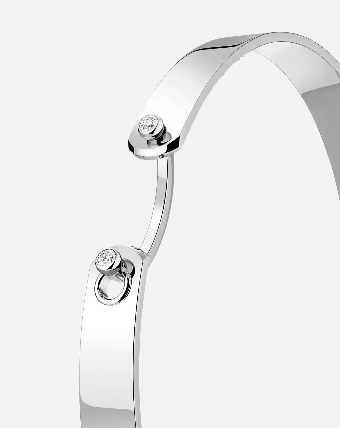 Monday Morning GM Mood Bangle in White Gold