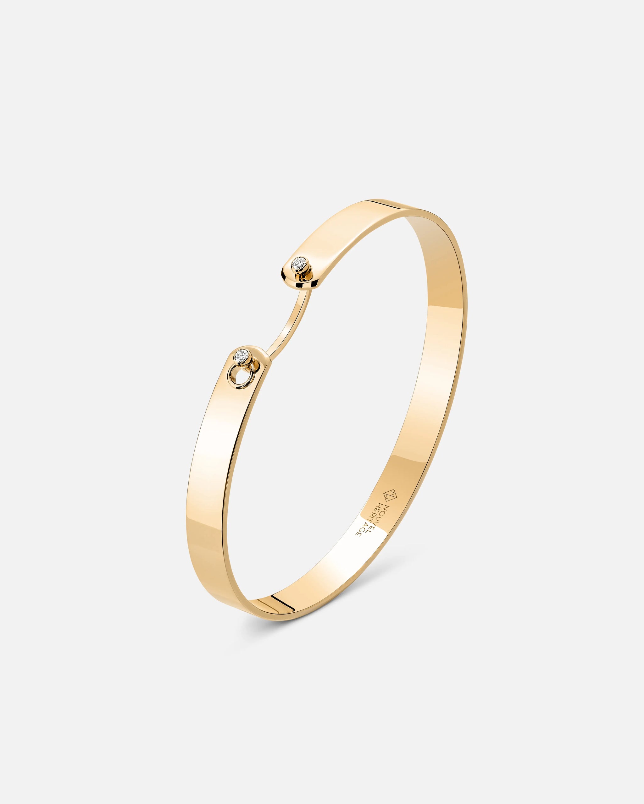Monday Morning GM Mood Bangle in Yellow Gold - 1 - Nouvel Heritage