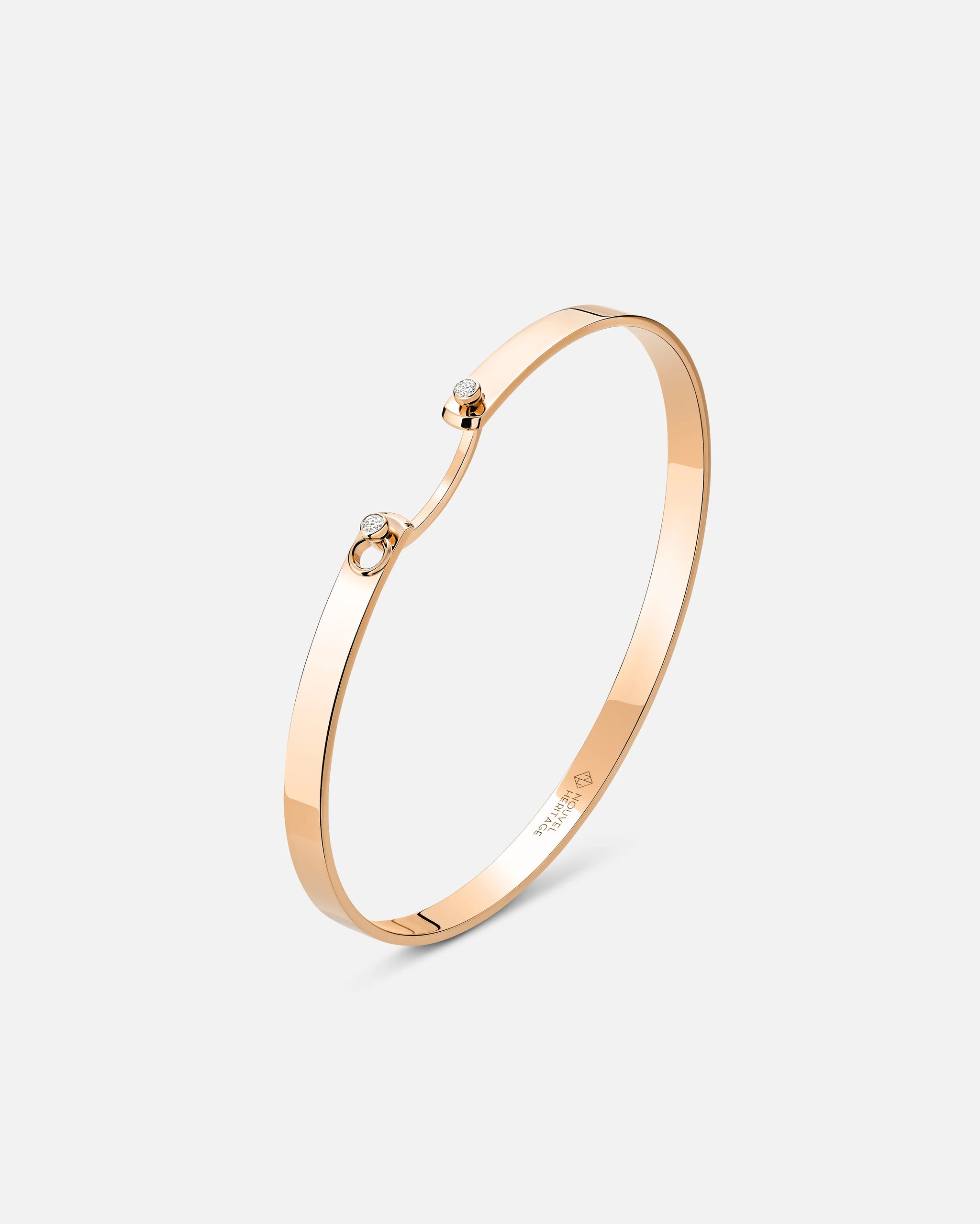 Monday Morning Mood Bangle in Rose Gold - 1 - Nouvel Heritage