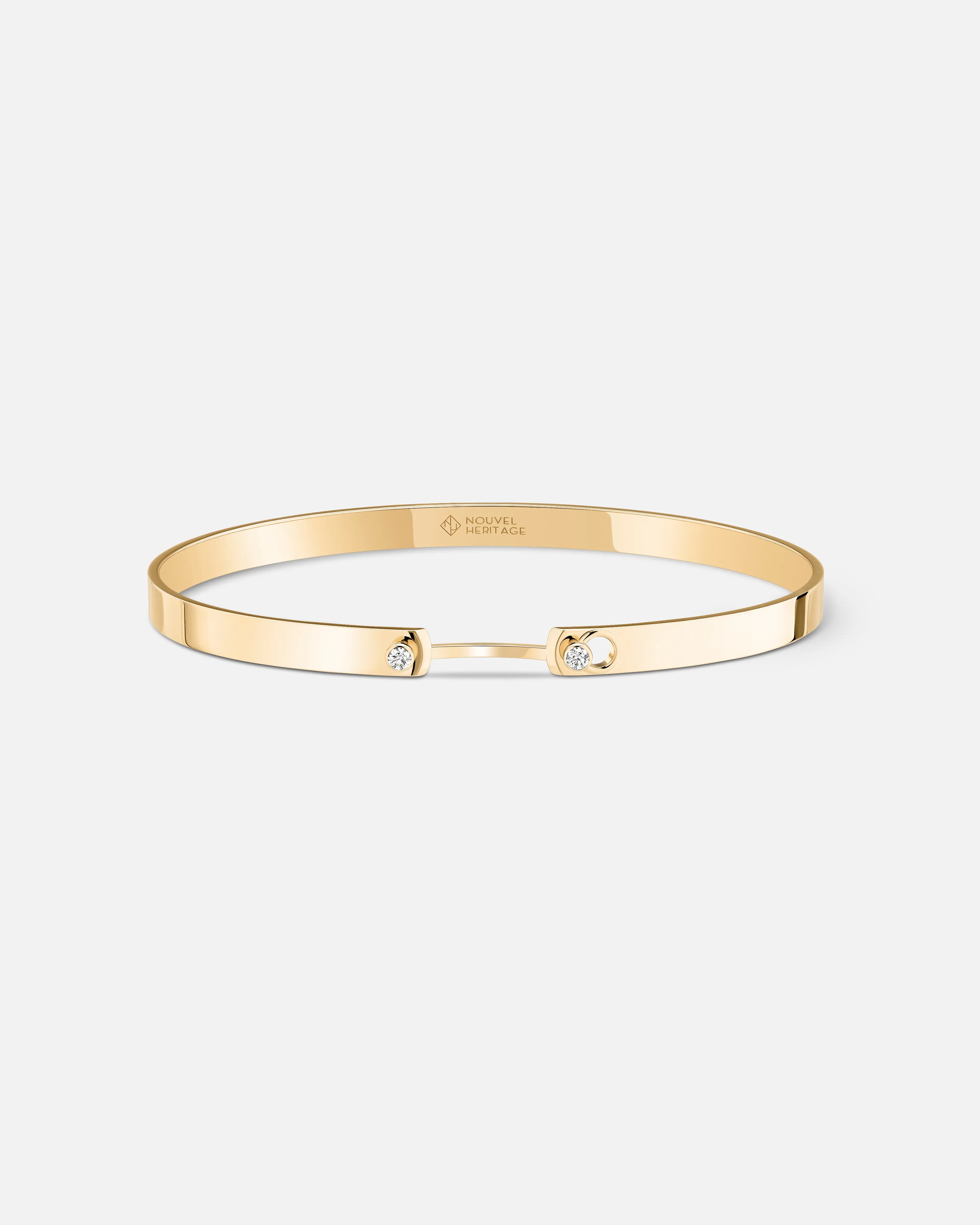 Monday Morning Mood Bangle in Yellow Gold