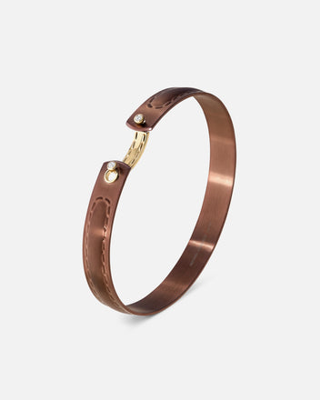 On The Rocks Mood Bangle in Yellow Gold