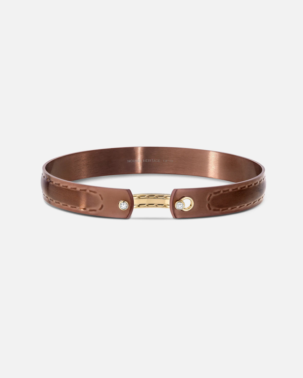 On The Rocks Mood Bangle in Yellow Gold