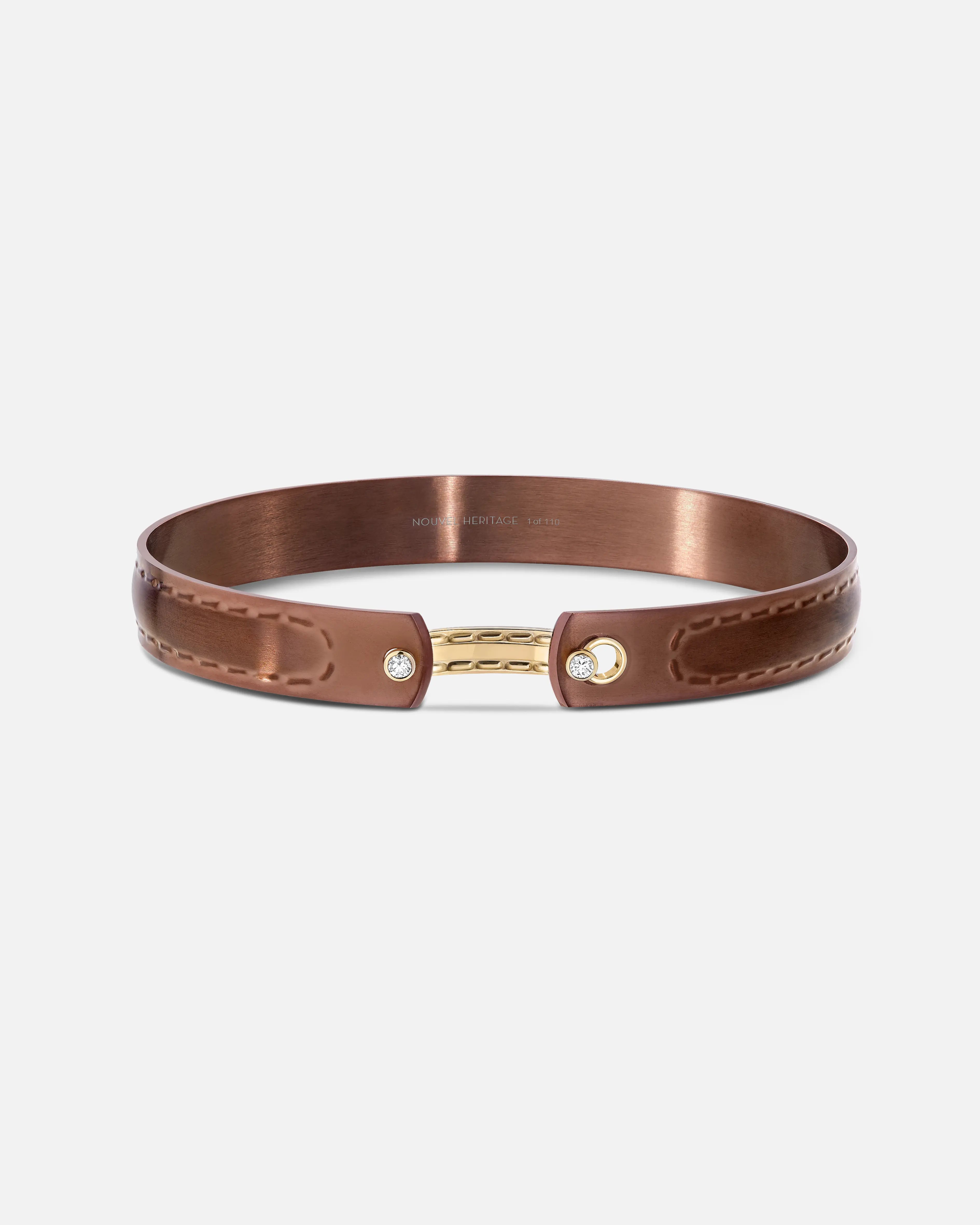 On The Rocks Mood Bangle in Yellow Gold