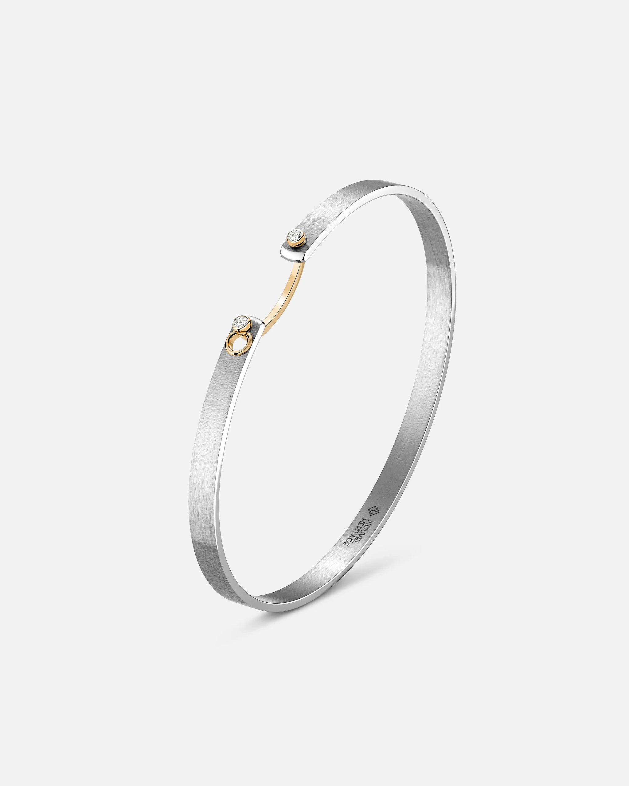 Paris From The Sky Mood Bangle in Yellow Gold - 1 - Nouvel Heritage