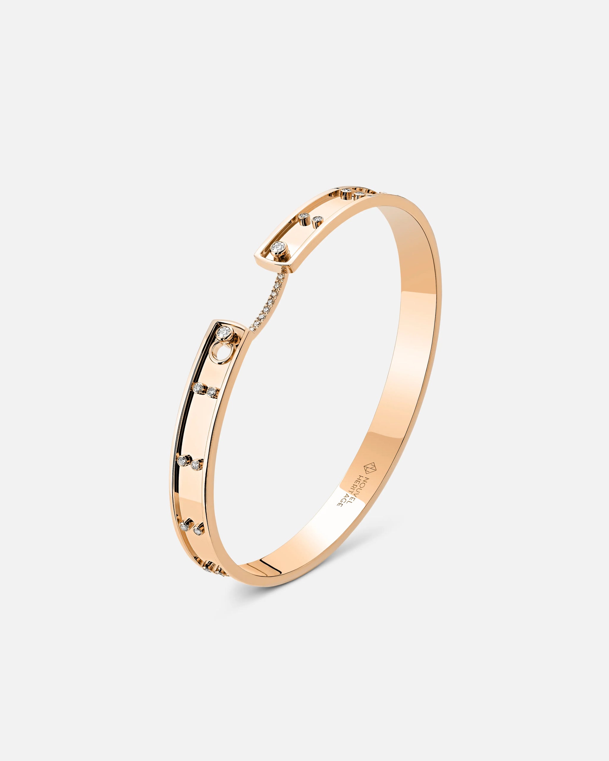 Picnic in Paris Mood Bangle in Rose Gold - 1 - Nouvel Heritage