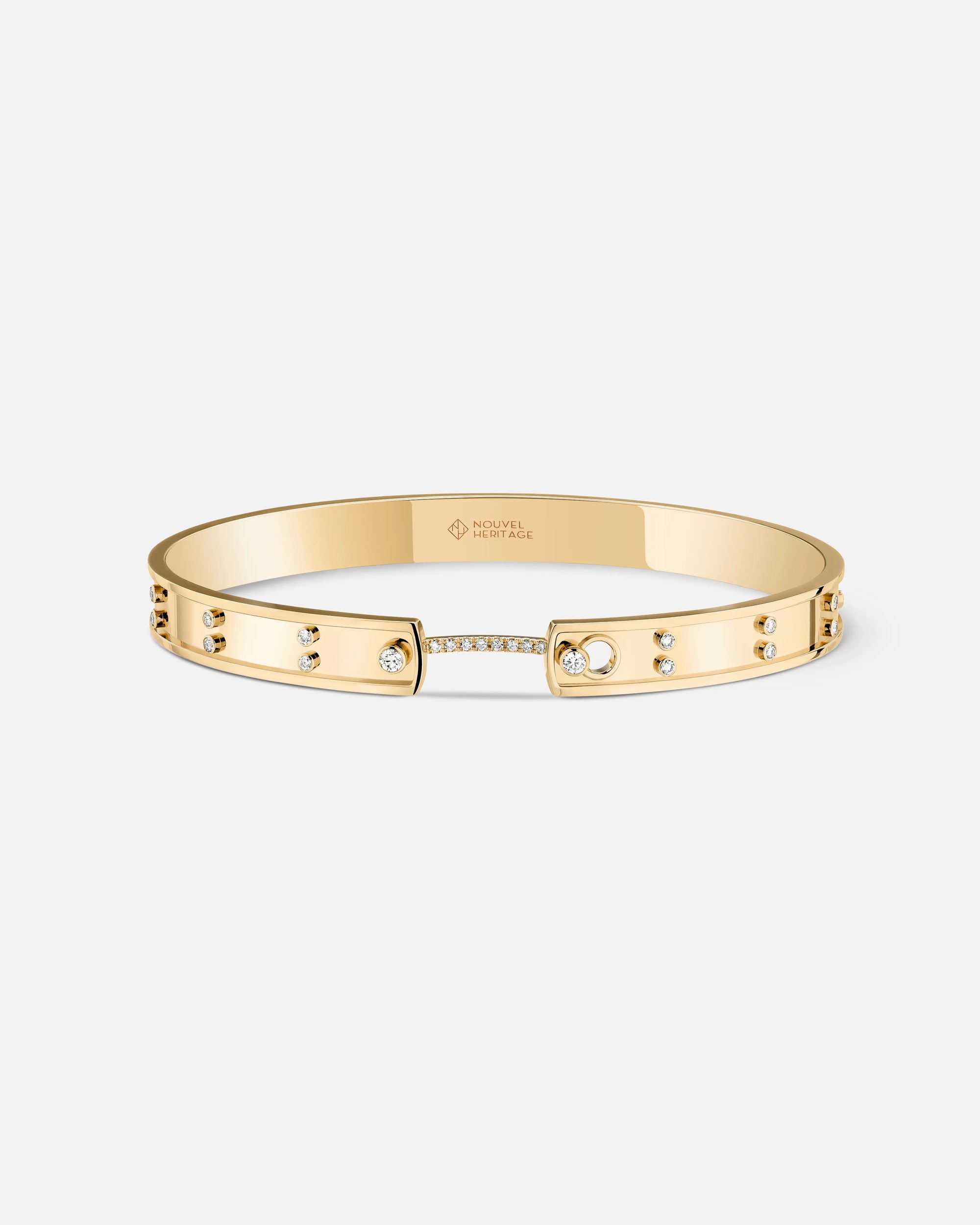 Picnic in Paris Mood Bangle in Yellow Gold