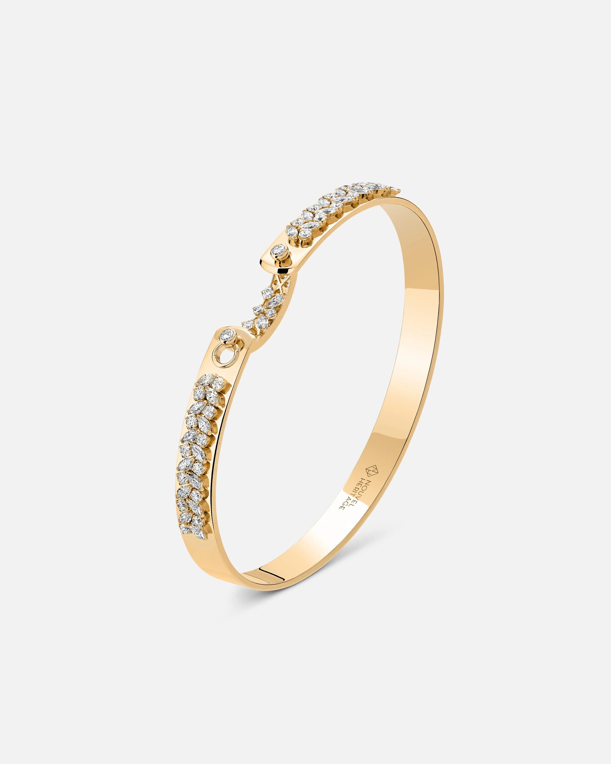 Soirée Mood Bangle in Yellow Gold - 1 - Nouvel Heritage