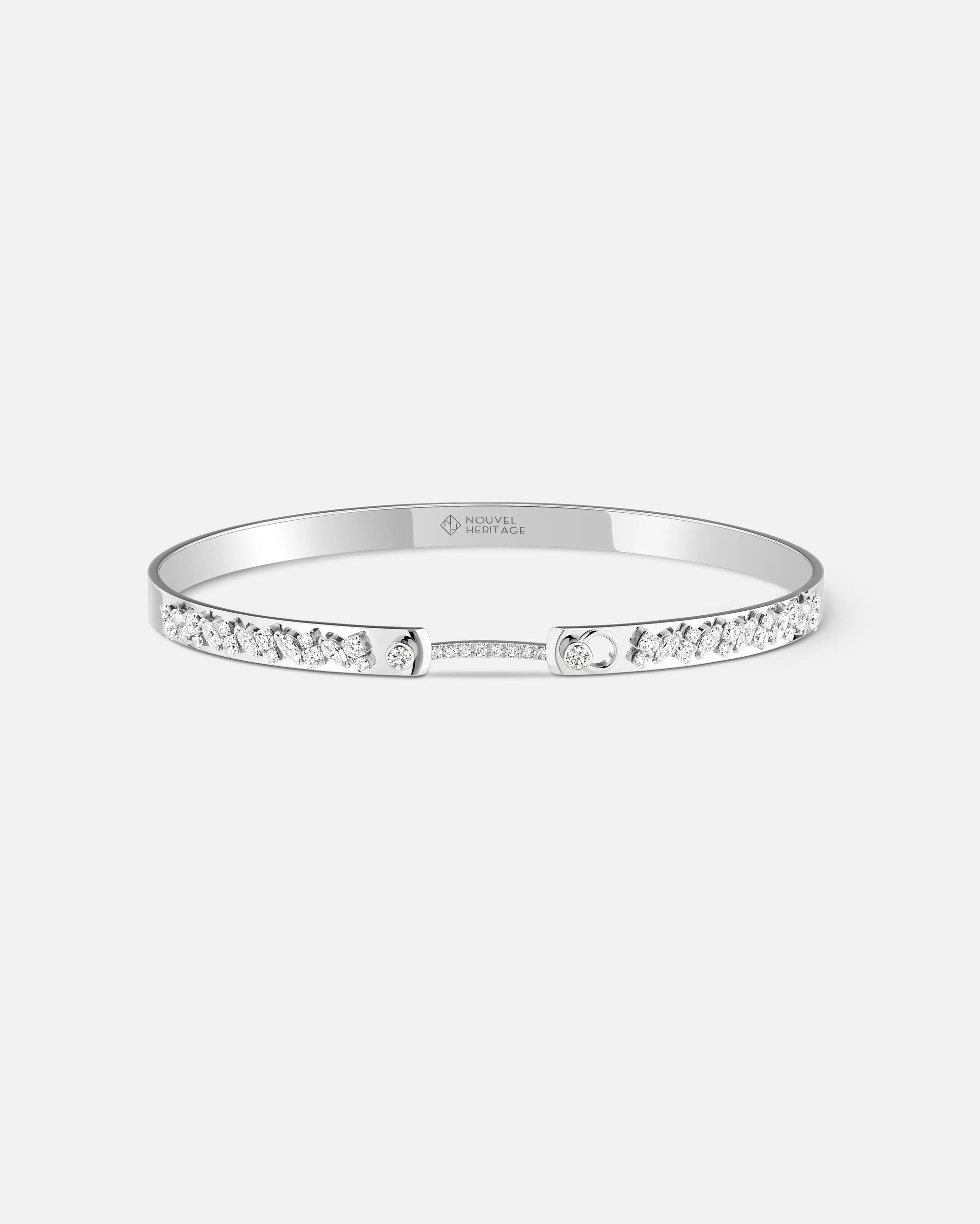 Under the Stars Mood Bangle in White Gold