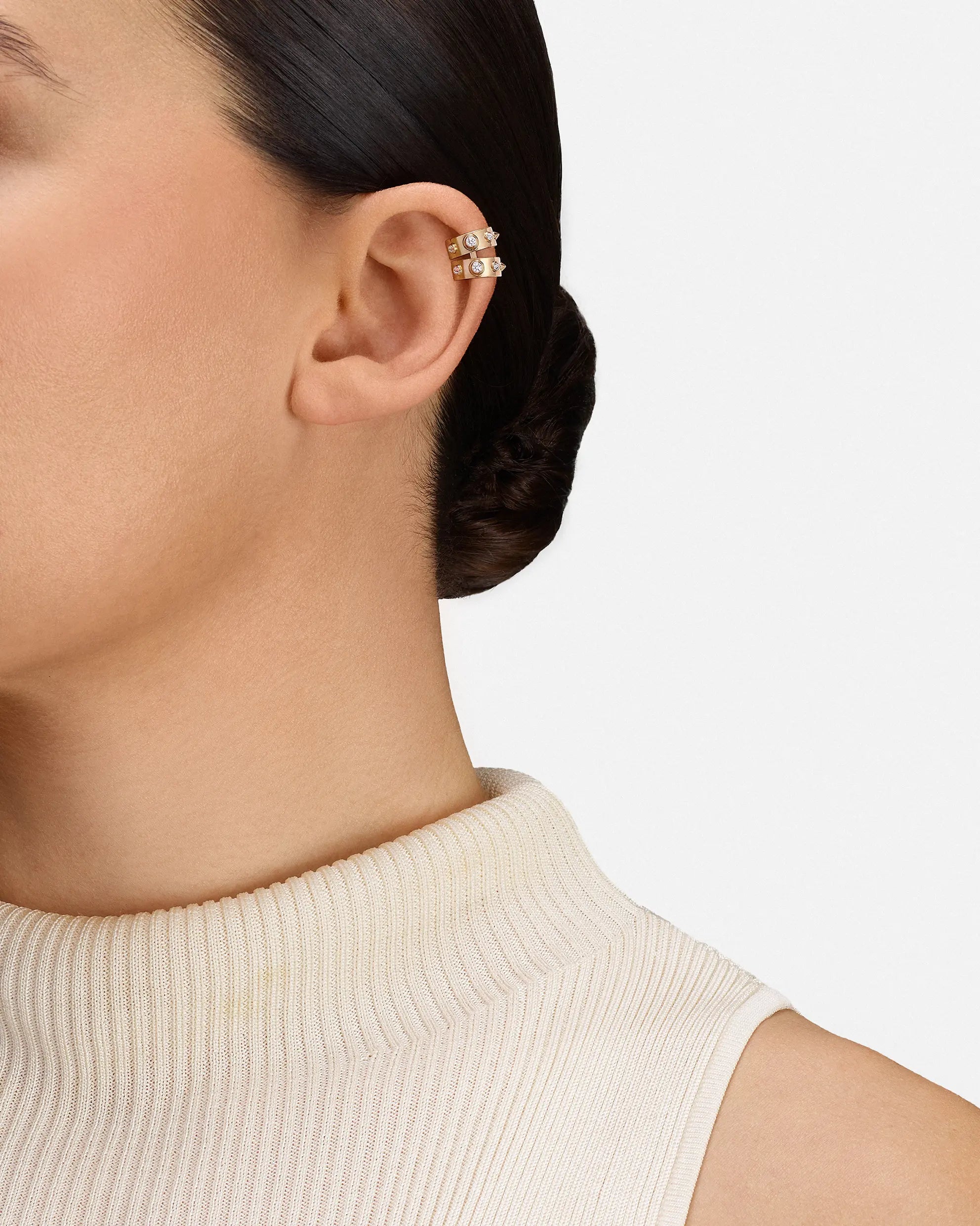 Brunch in NY Ear Clip in Yellow Gold