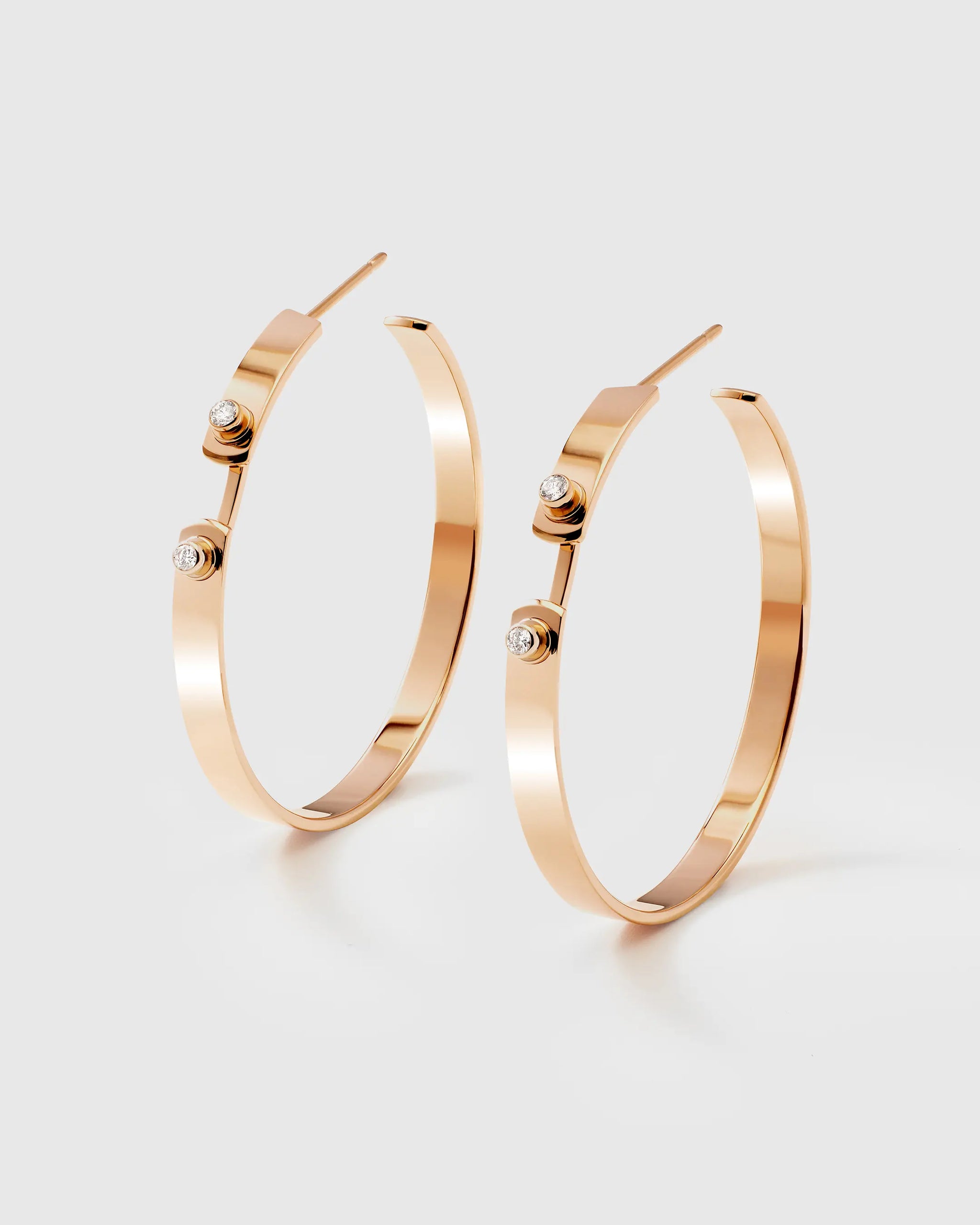 Monday Morning Mood Hoops in Rose Gold - 1 - Nouvel Heritage