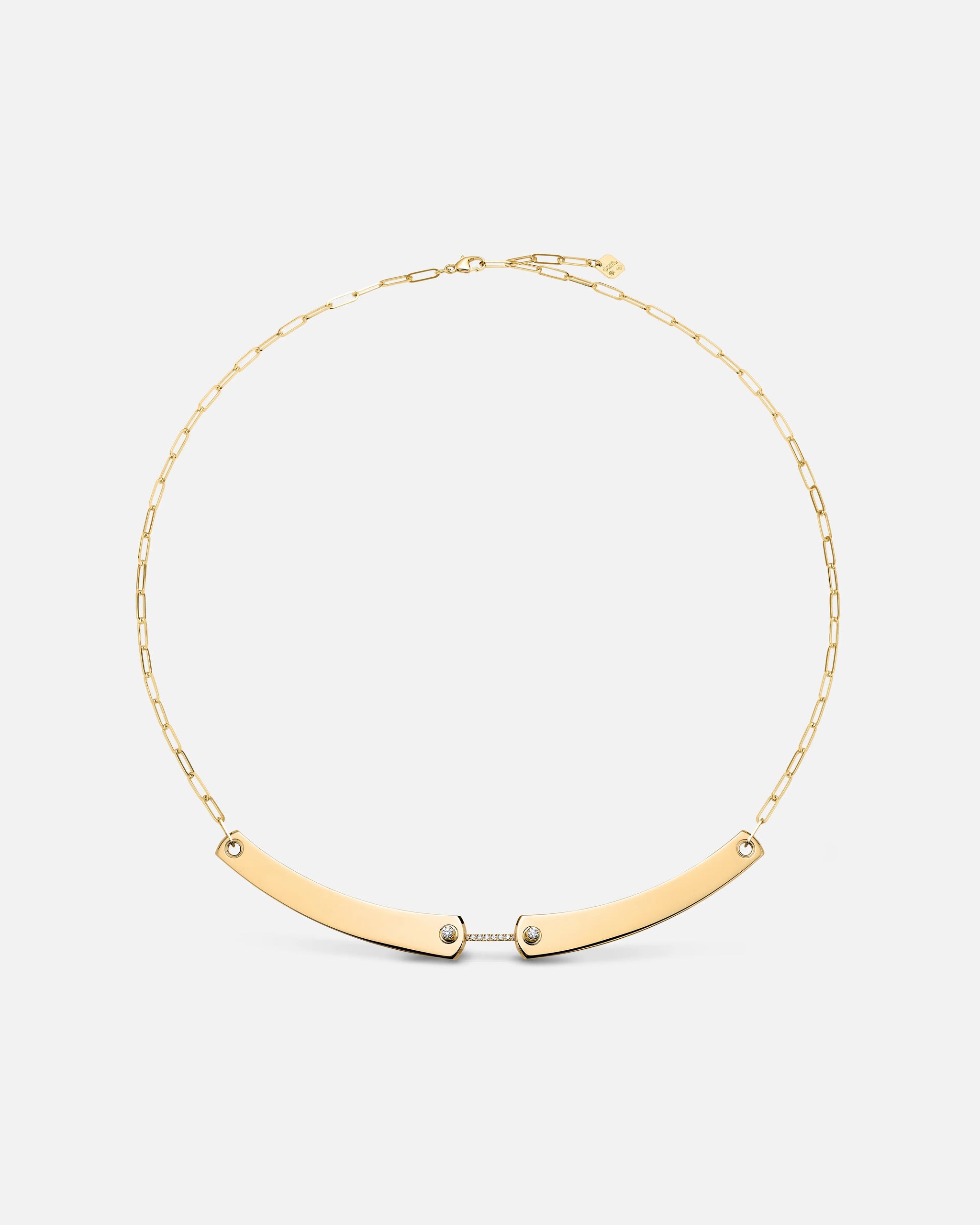Business Meeting Mood Necklace in Yellow Gold - 1 - Nouvel Heritage