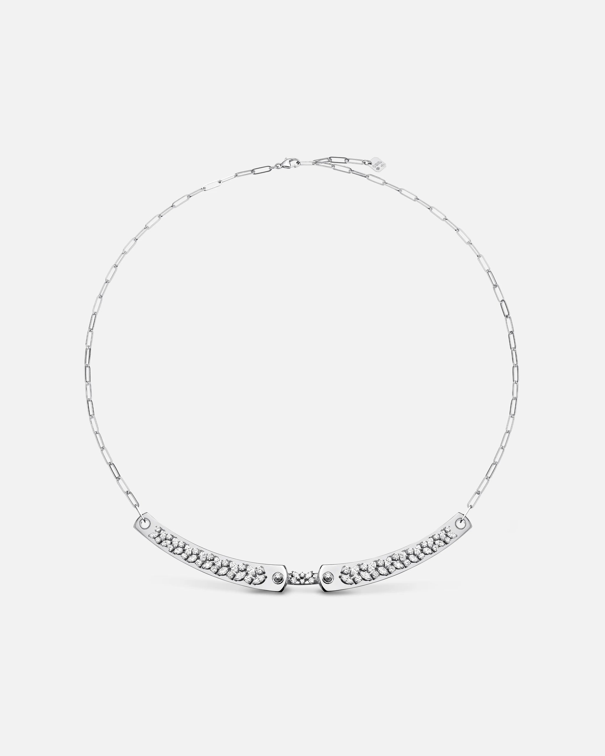 Soirée Mood Necklace in White Gold - 1 - Nouvel Heritage